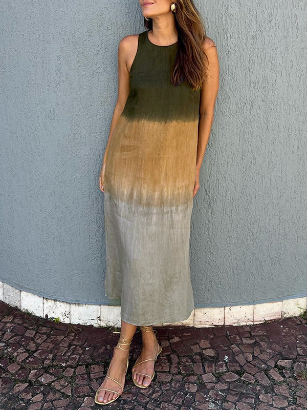Sienna Ombre Sleeveless Midi Dress