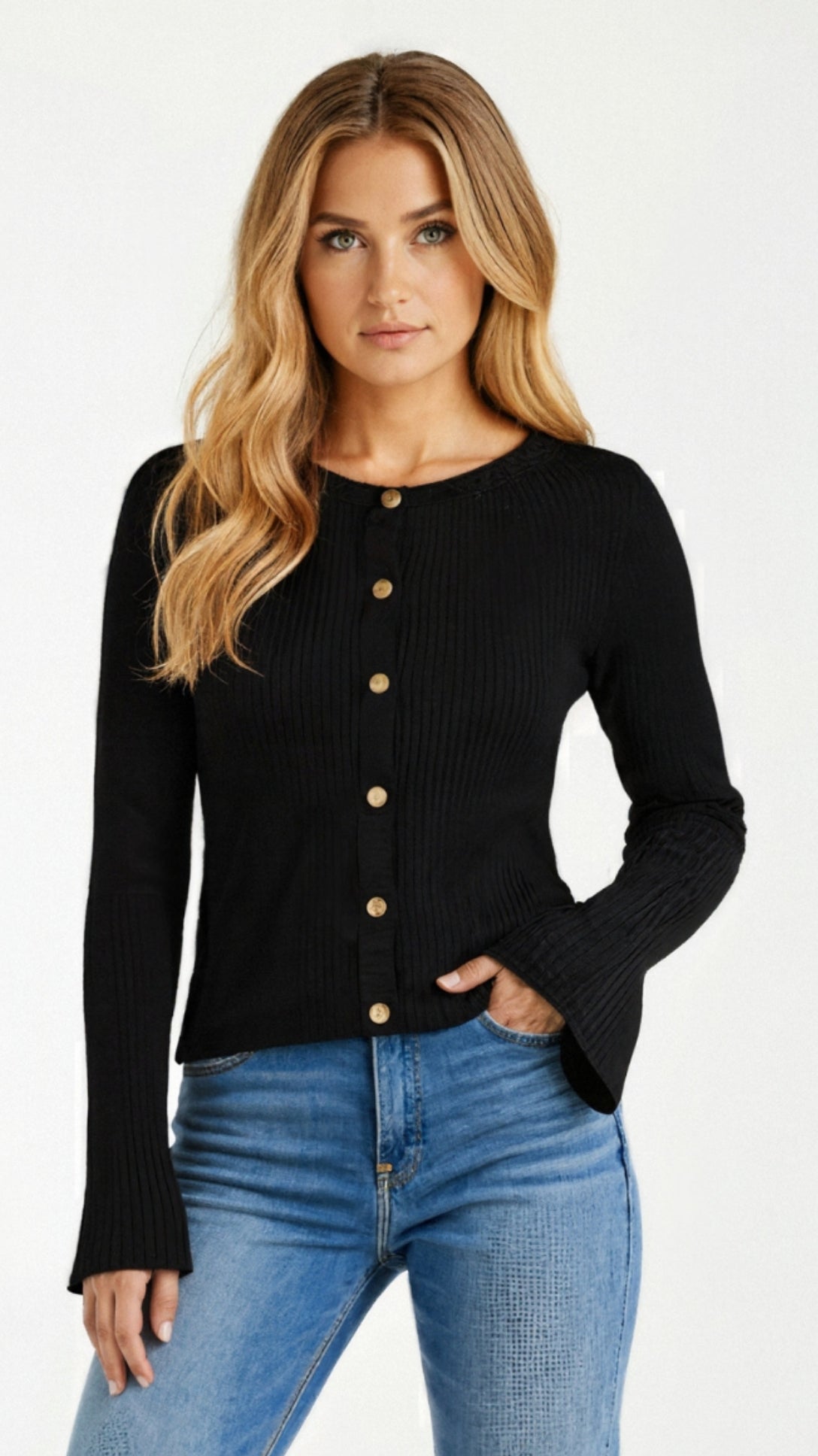 Betty Textured Ribbed Knit Top 3