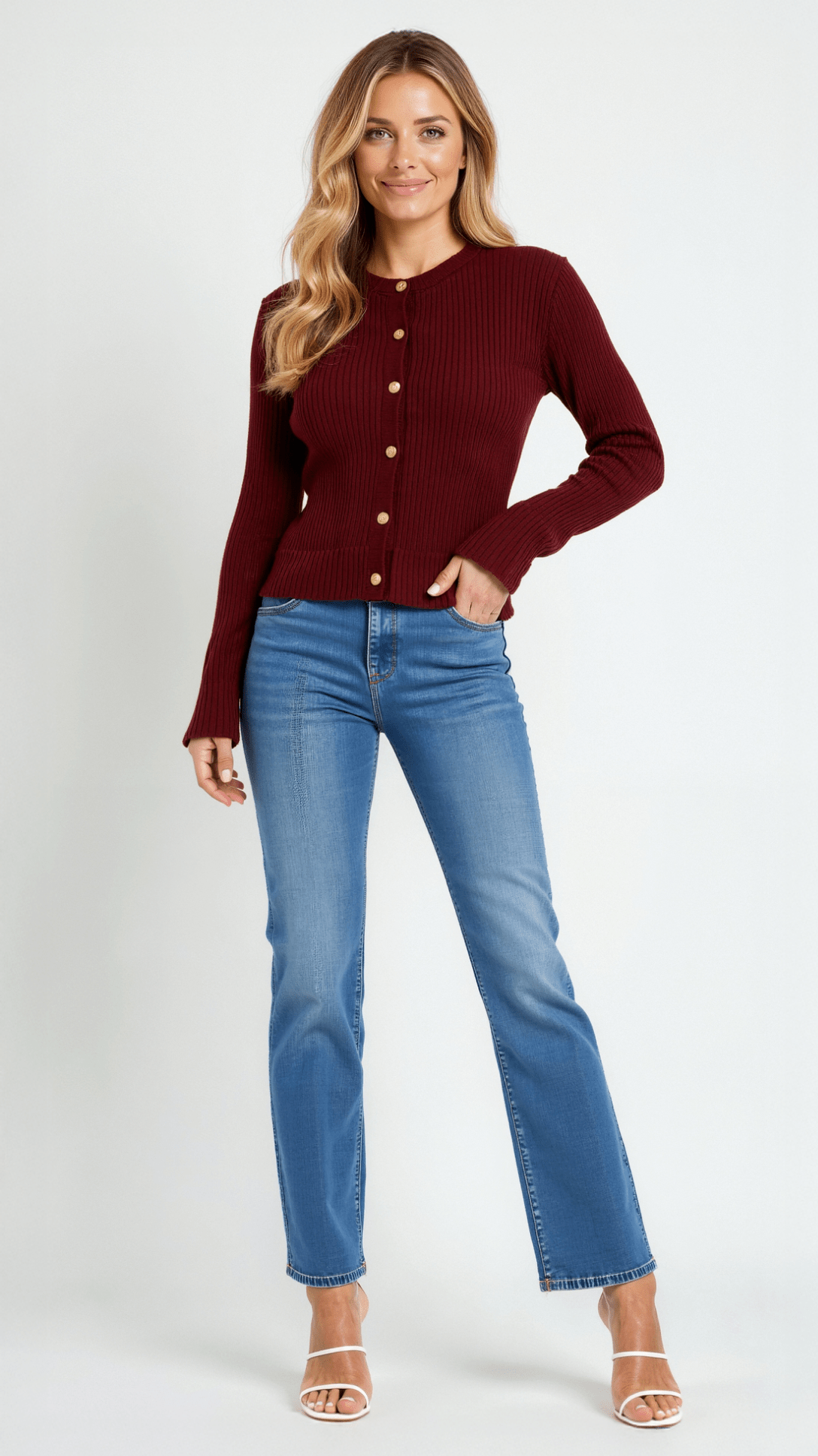 Betty Textured Ribbed Knit Top 5