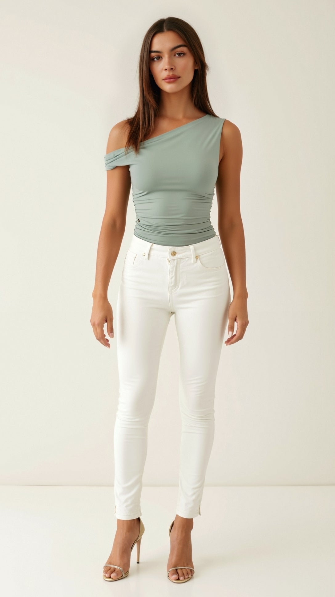 Carol Asymmetric Elegant Top 10