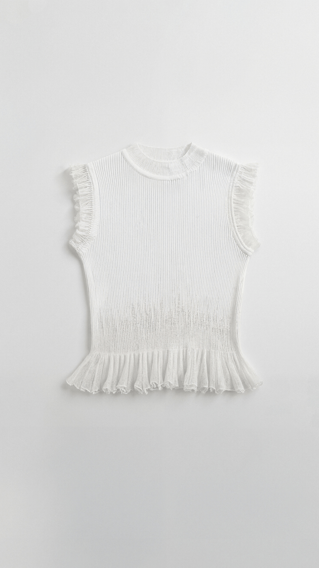 Carol Textured Ruffle Top 7