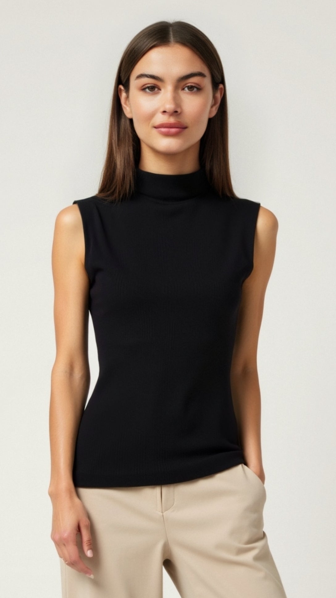 Cassandra Sleek Mock Neck Top 6