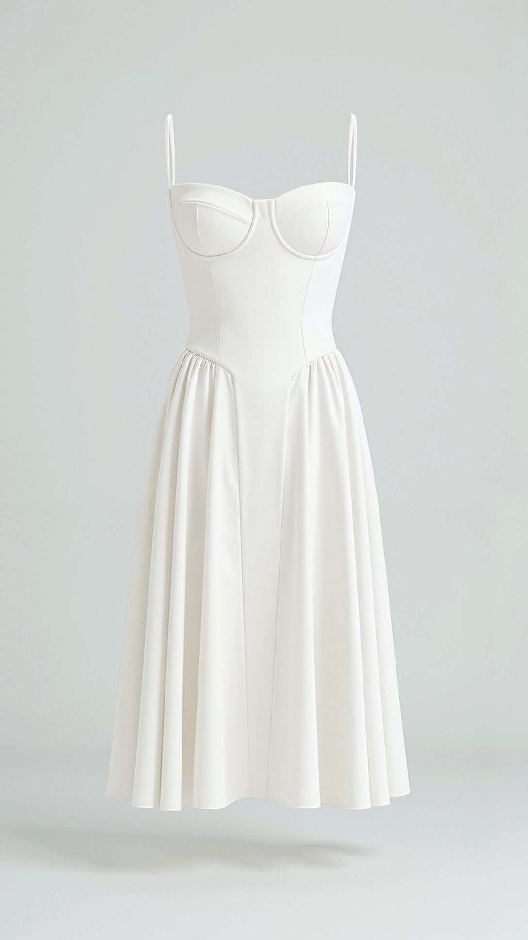 Clara Floral Print Summer Midi Dress with Sweetheart Neckline 8