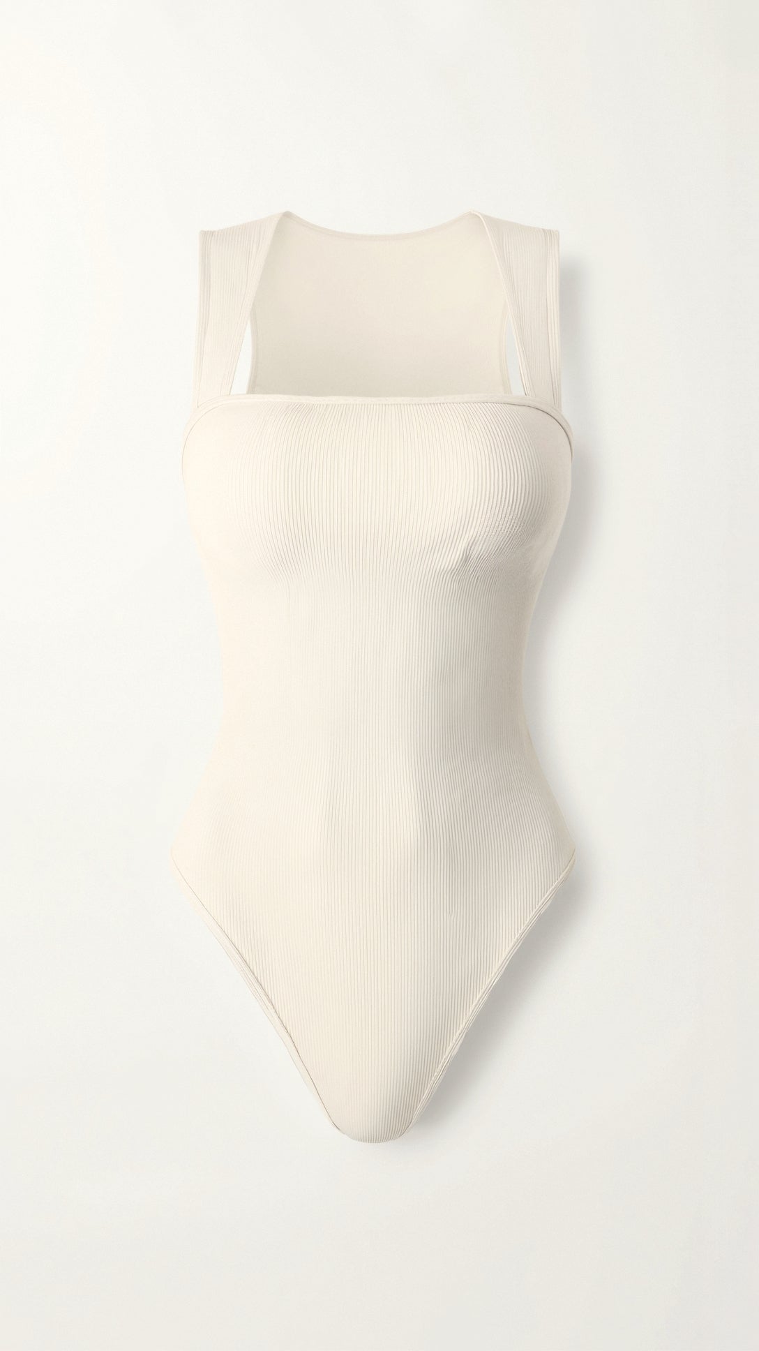 Emma Ribbed Square Neck Bodysuit 2