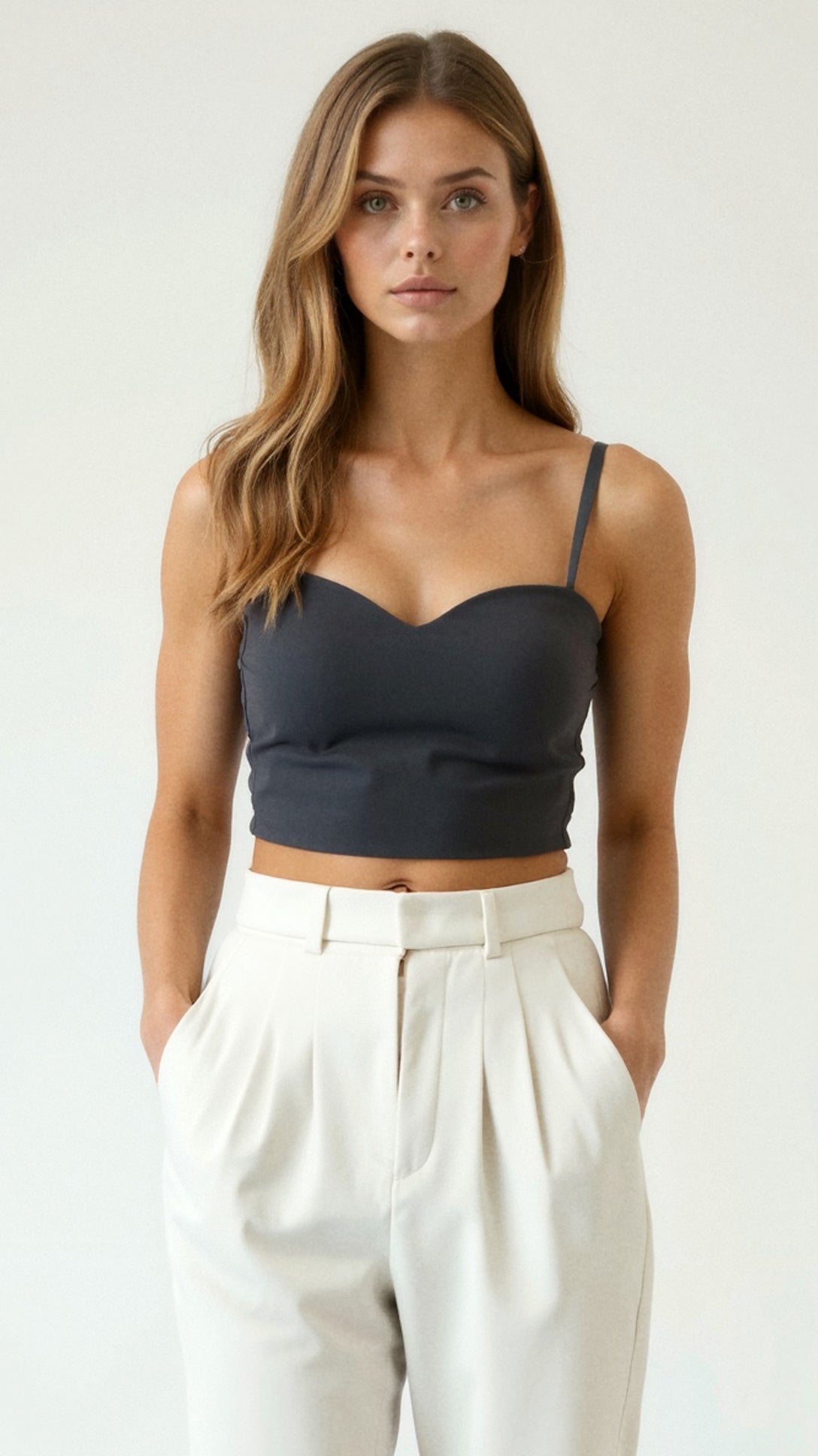 Guinevere Structured Crop Top 9