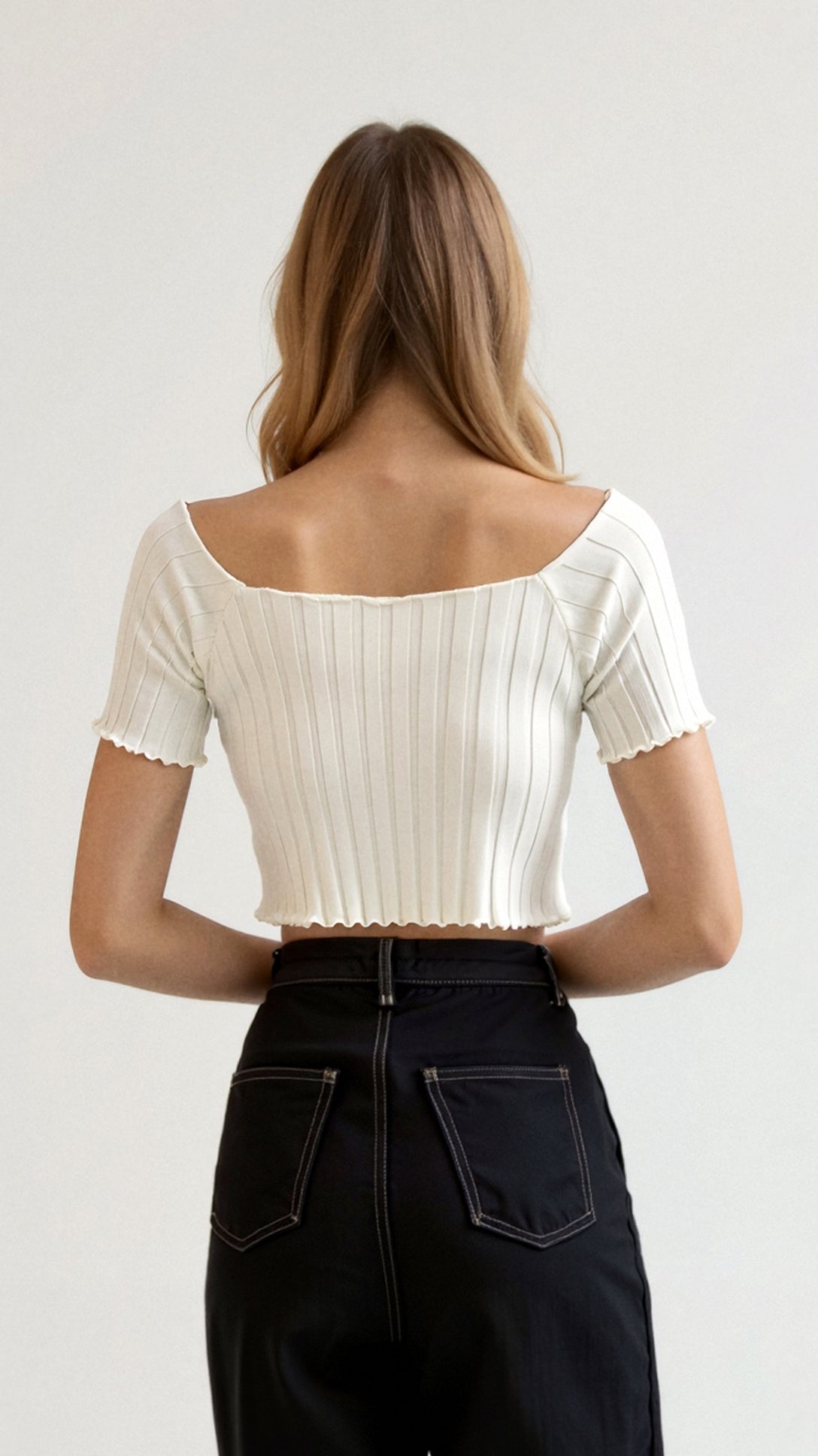 Isabel Ribbed Crop Top 1