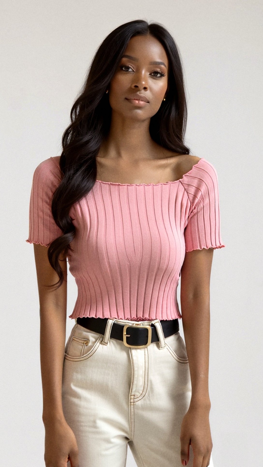 Isabel Ribbed Crop Top 2