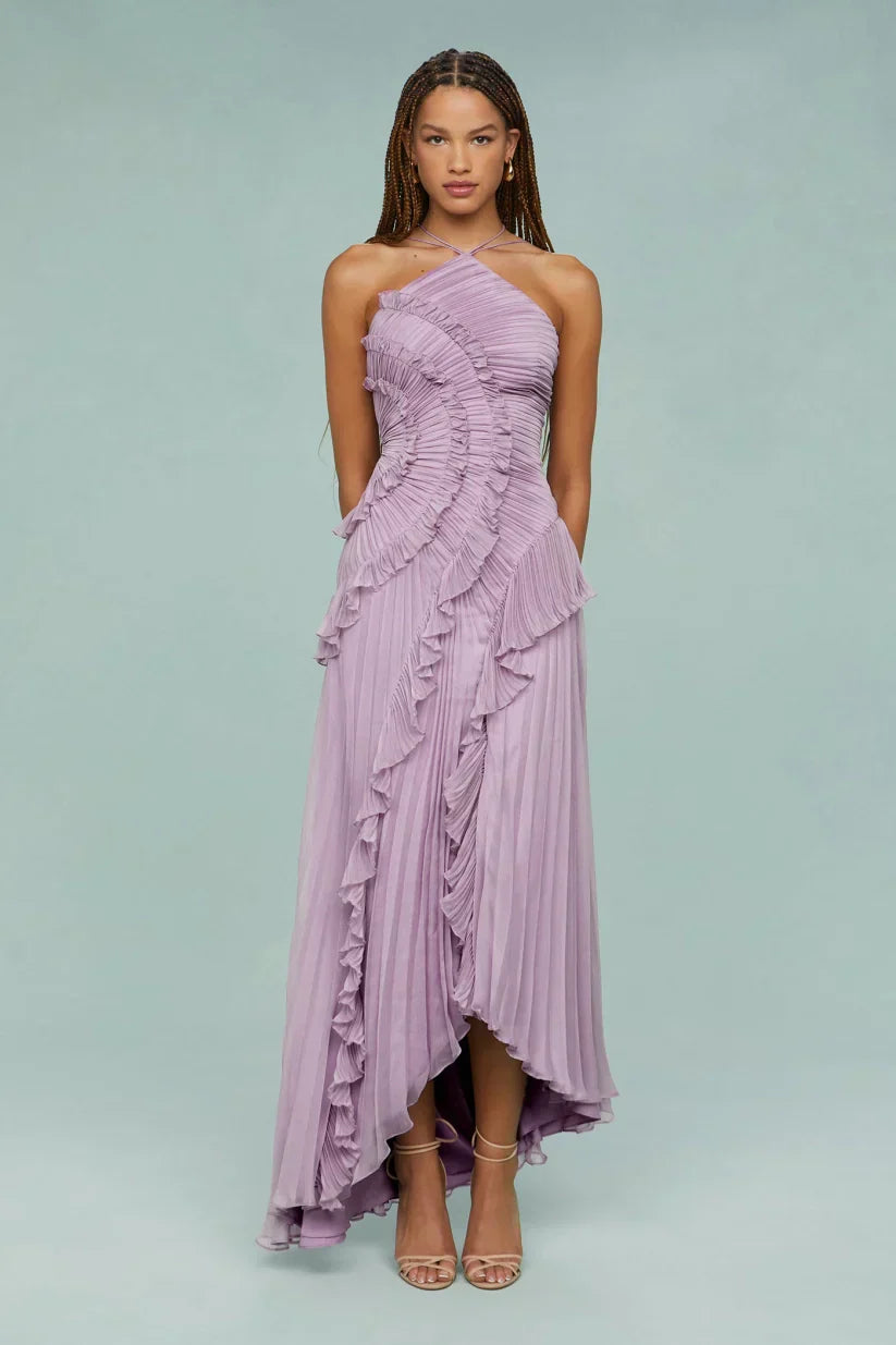 Gianna Halter Ruffle Dress