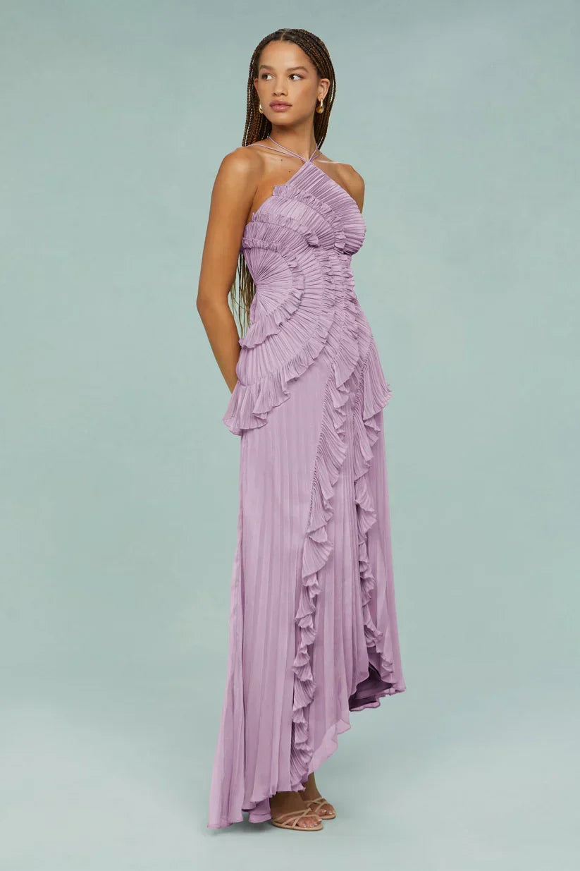 Gianna Halter Ruffle Dress