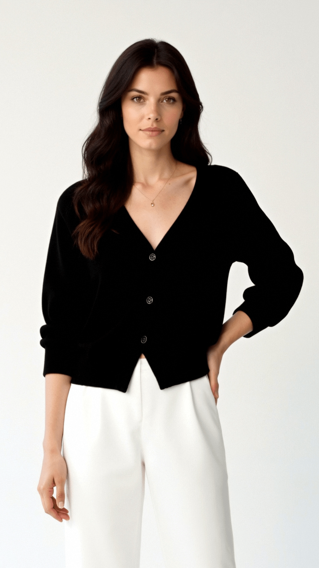 Jessica Soft Knit V-Neck Cardigan 8