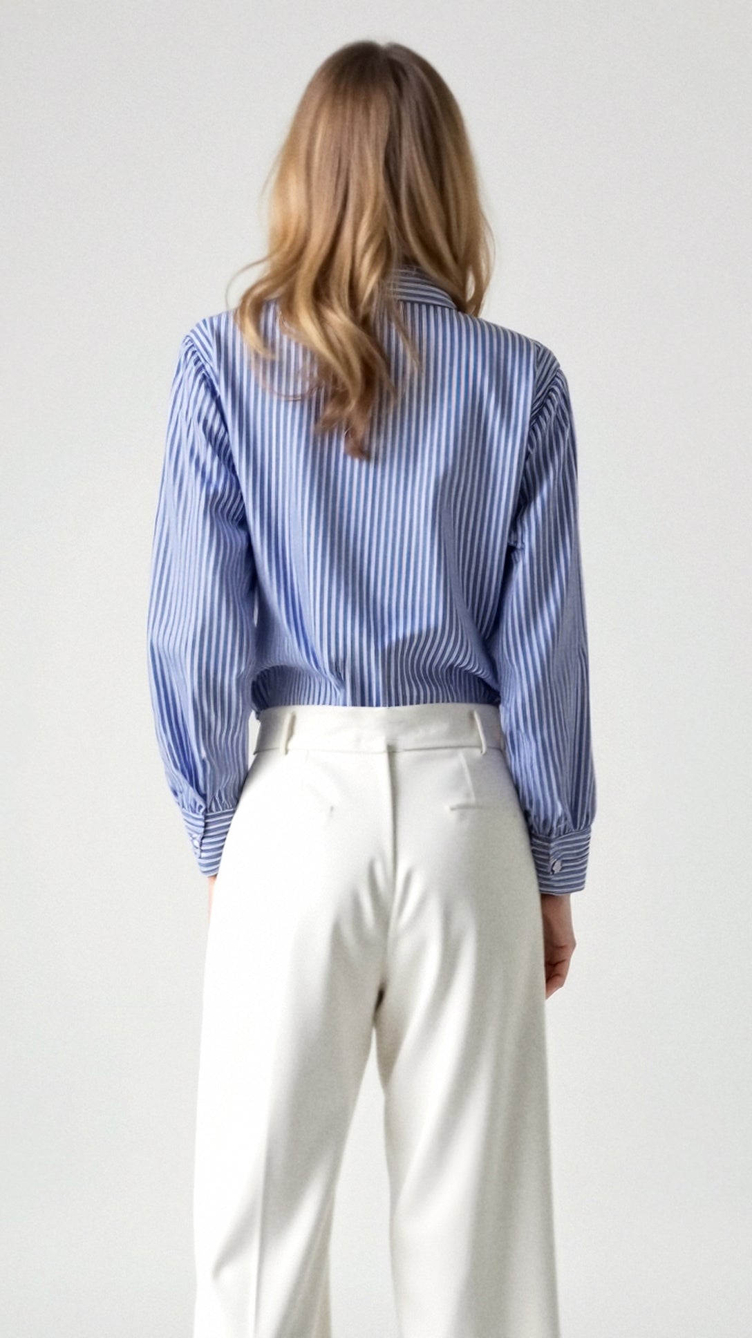 Juliana Polished Striped Blouse 1