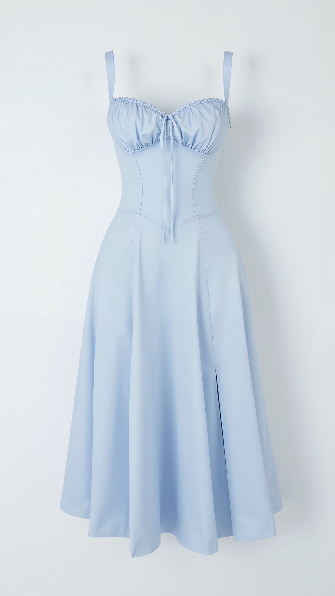 Lila Elegant Sweetheart Midi Dress for Wedding Guests and Summer Events 5