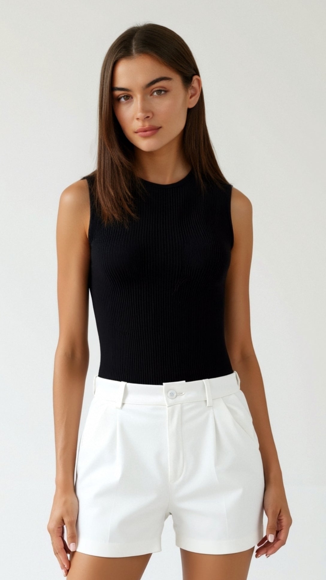 Lila Sleek Ribbed Tank Top 1