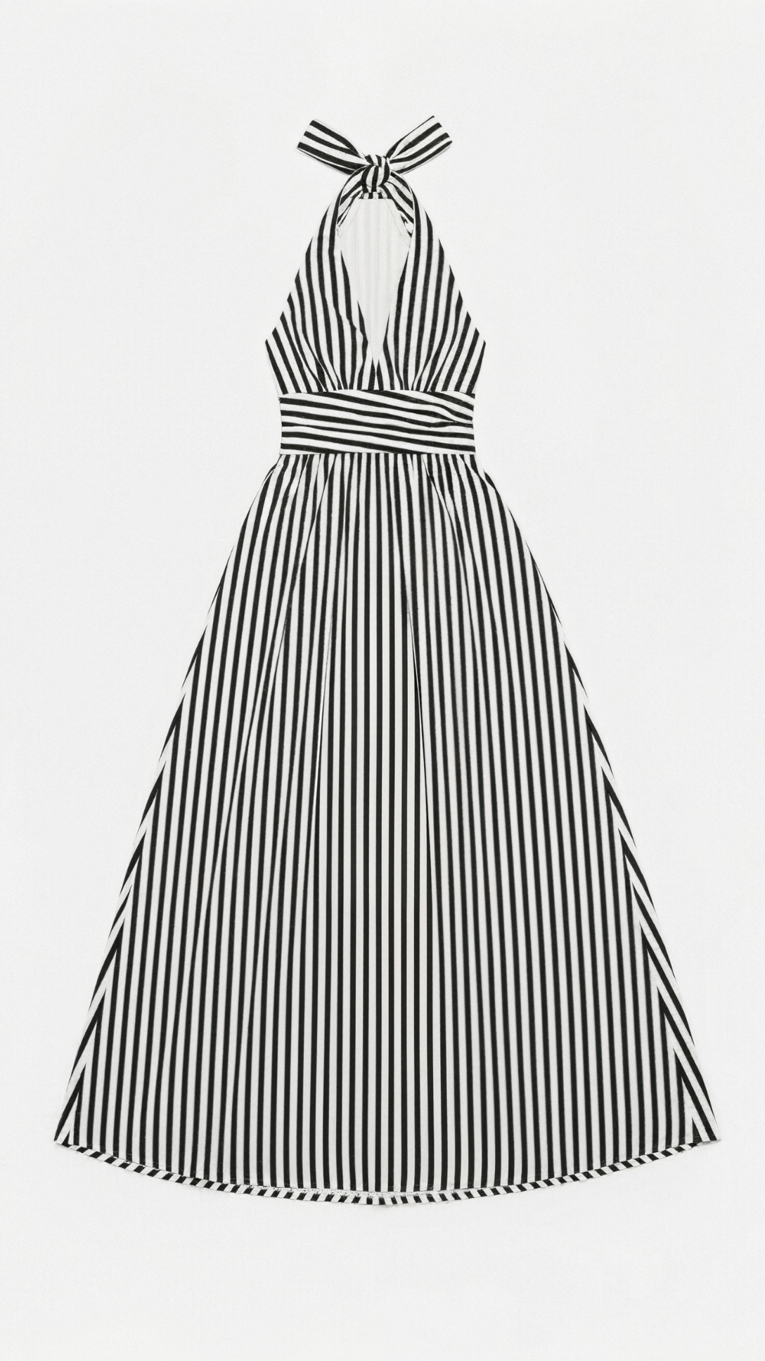 Lila Striped Plunge Maxi Dress for Women 2