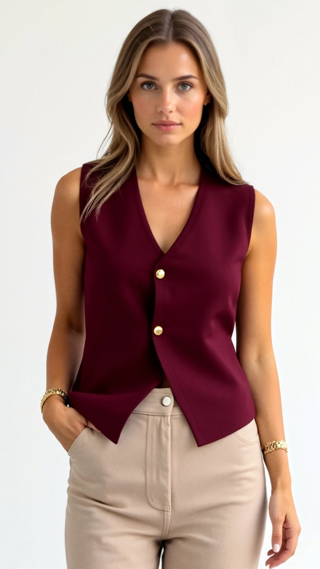 Lily Sleek Asymmetric Waistcoat 0