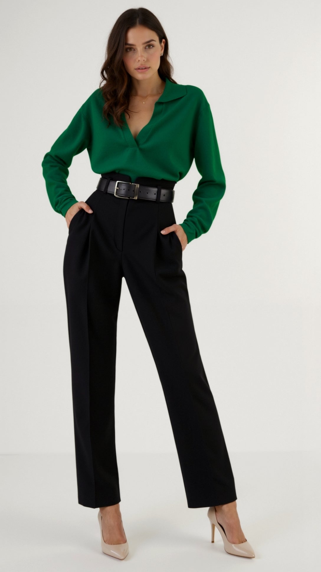 Margaret Soft Knit Polo Sweater 10