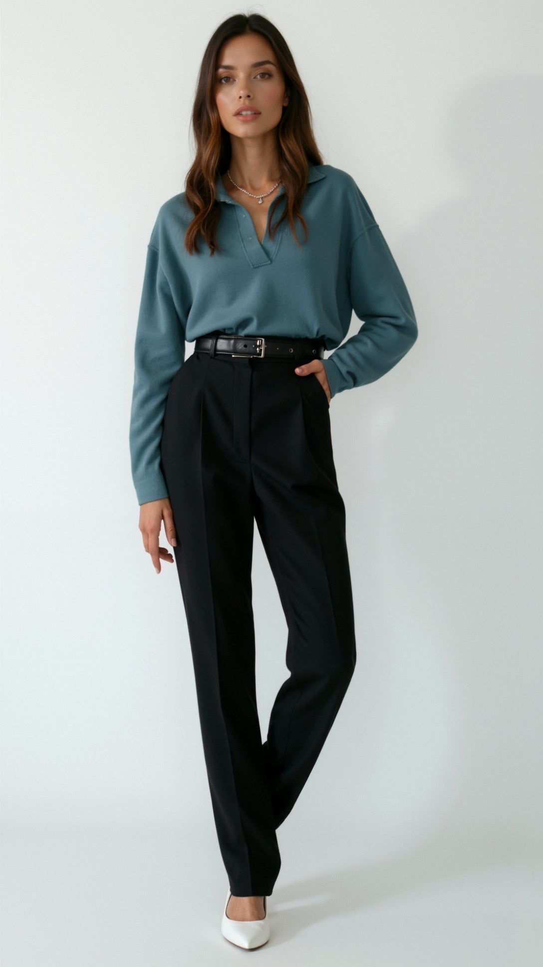 Margaret Soft Knit Polo Sweater 9