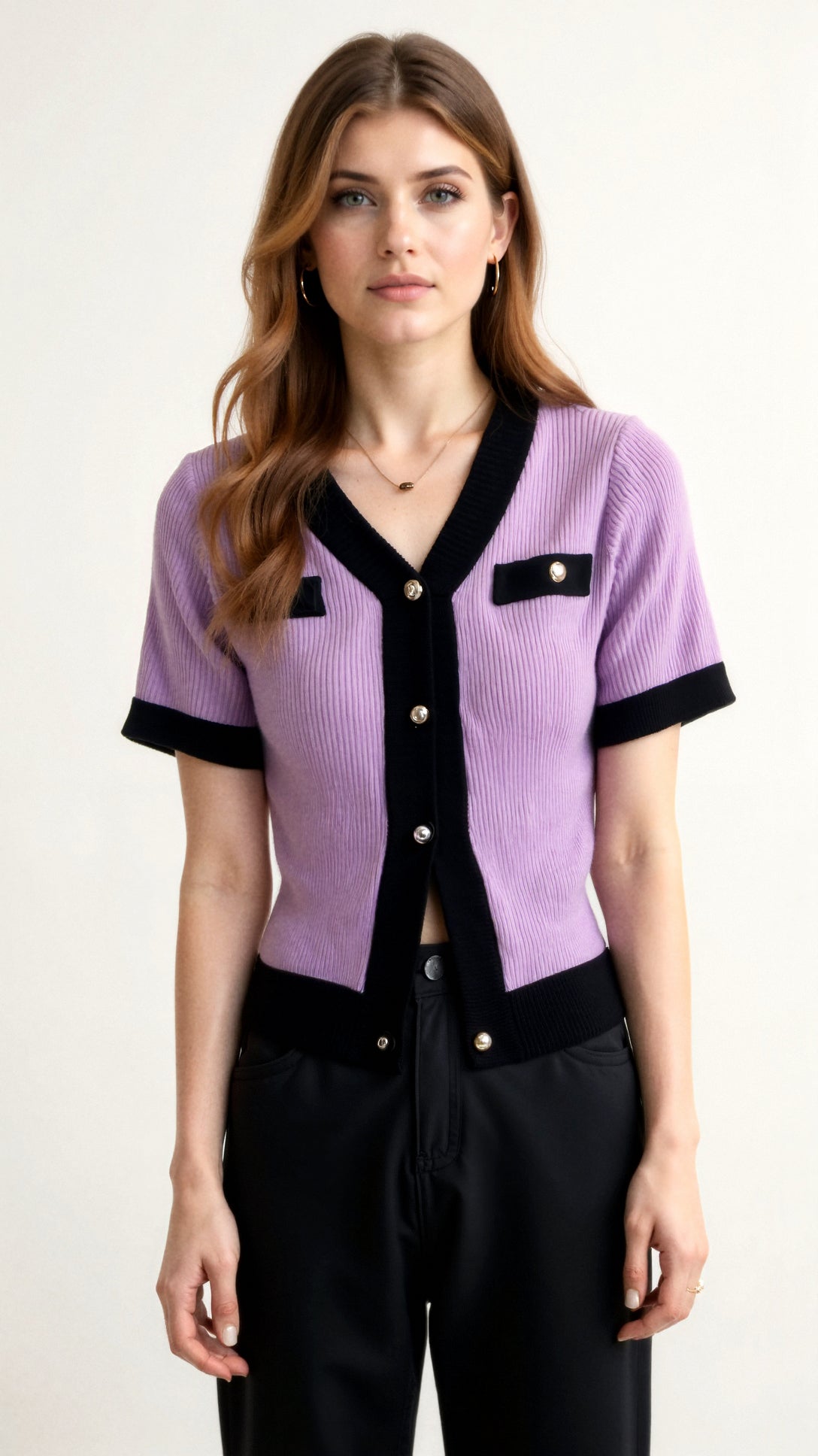 Nerina Chic Contrast Cardigan 6