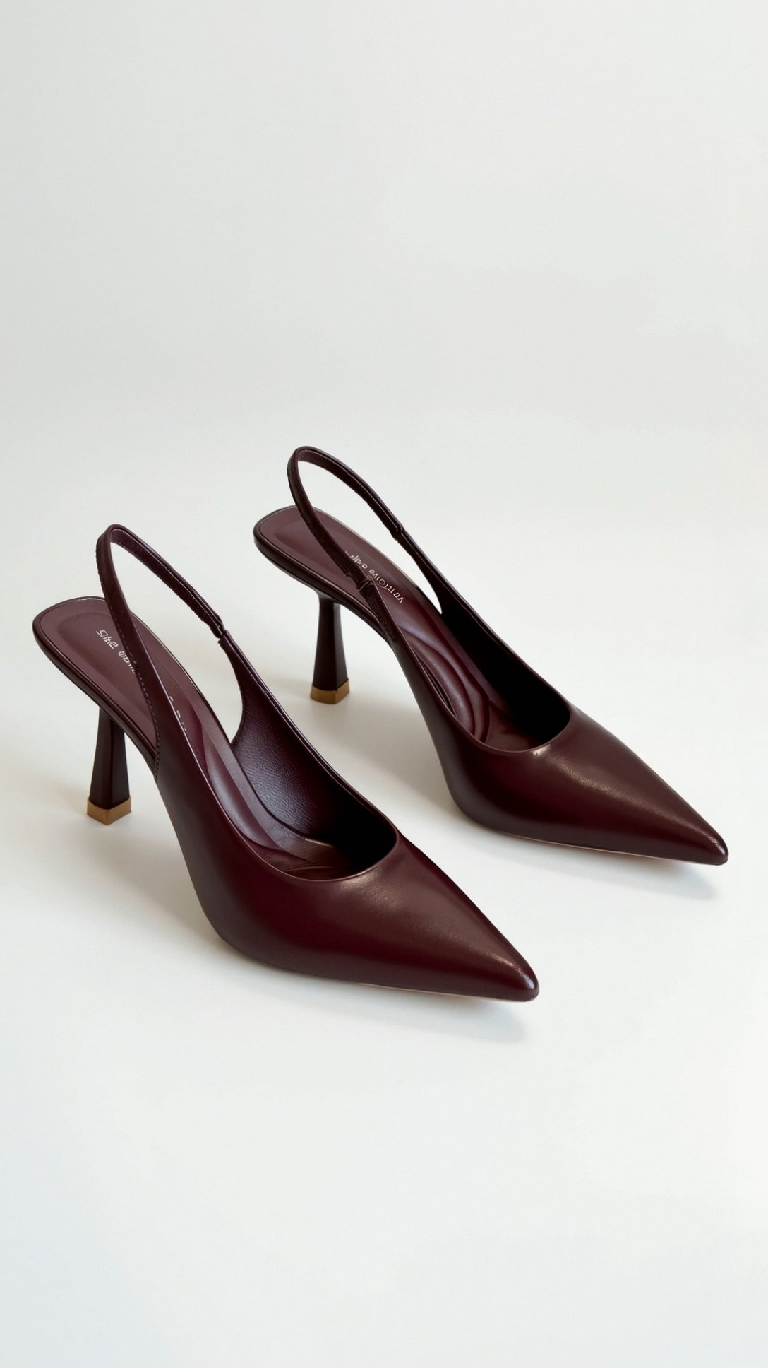 Nicole Sleek Black Court Heels 6