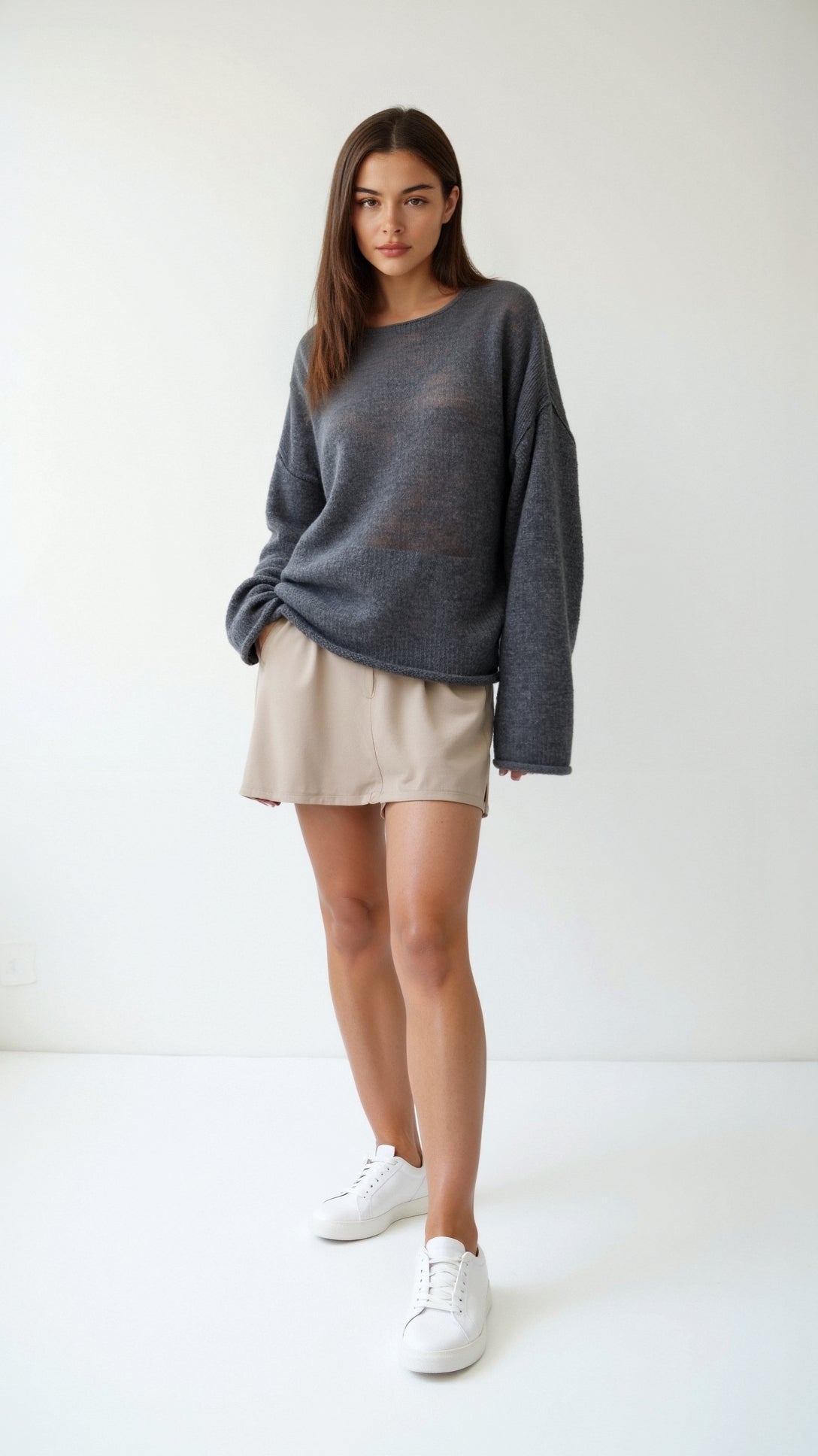 Pam Relaxed Oversized Knit Top 0