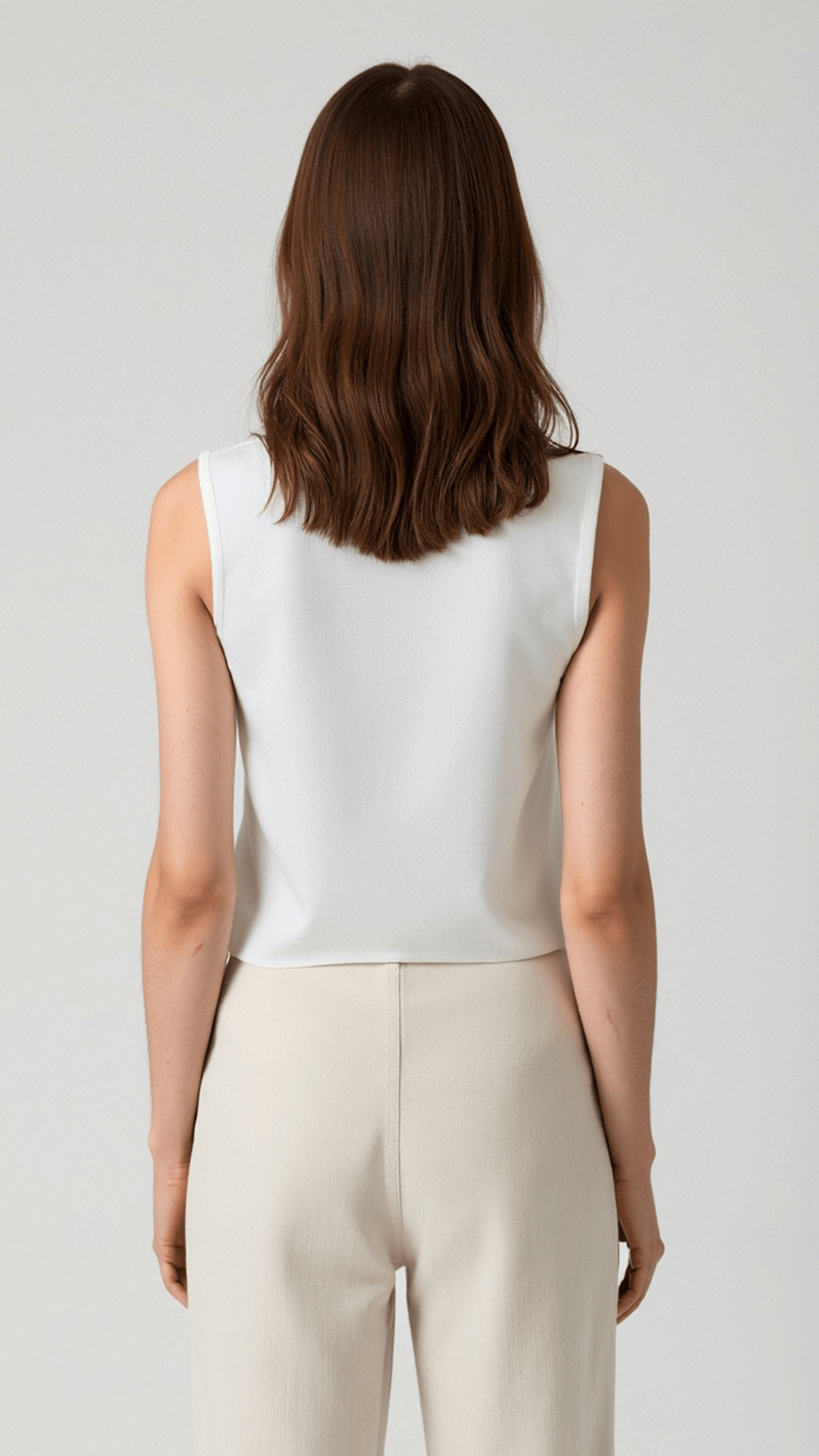 Sharon Dramatic V-Neck Vest Top 4