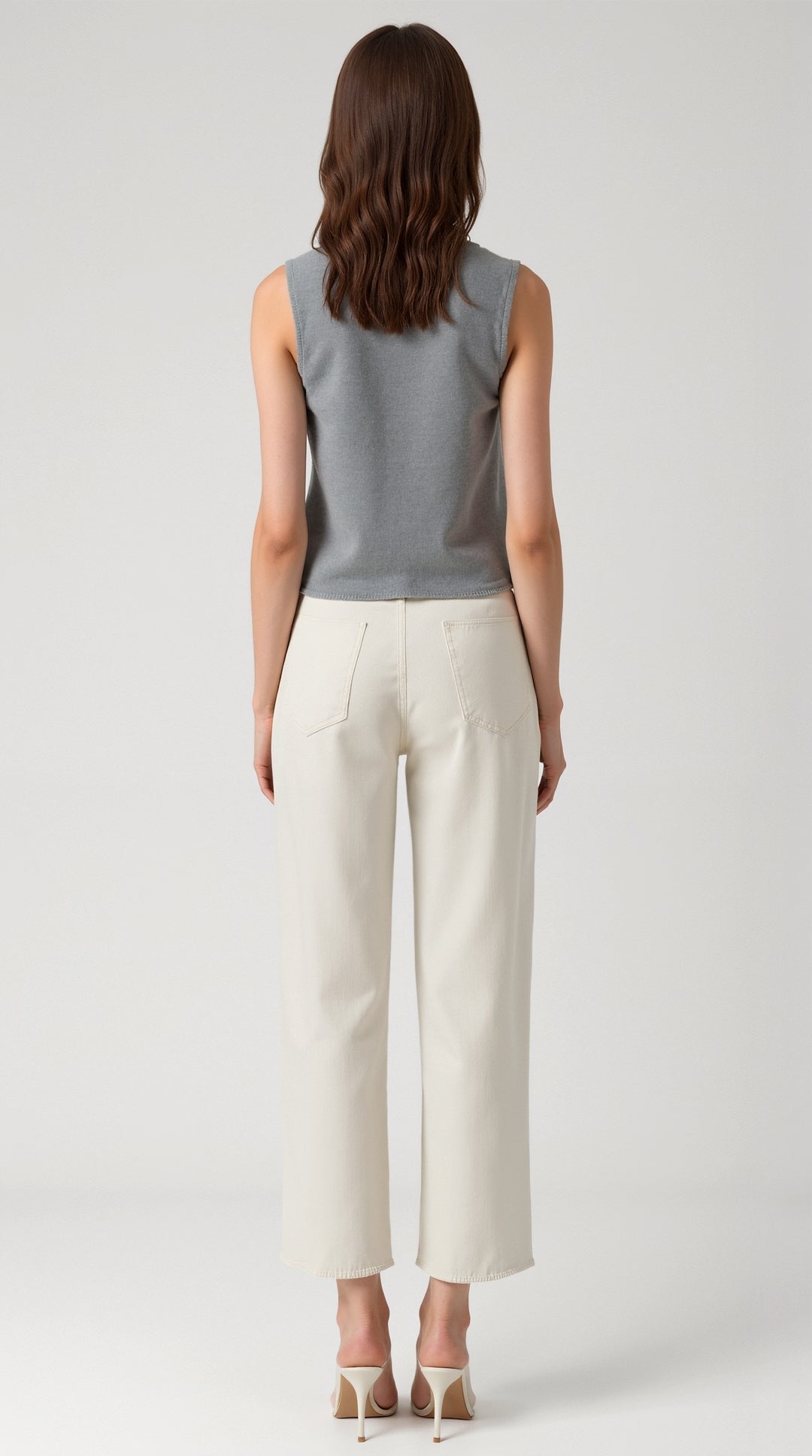 Sharon Dramatic V-Neck Vest Top 6