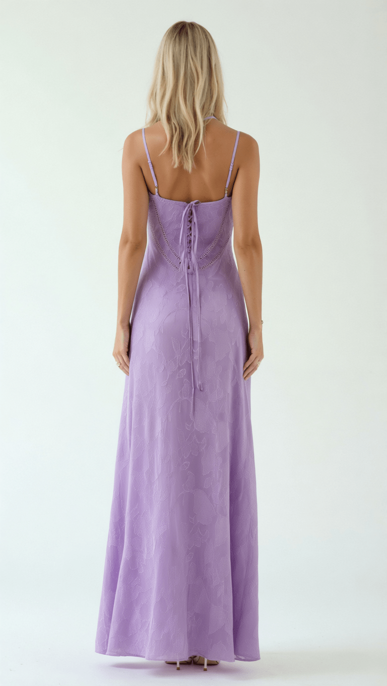 Sophia Floral Jacquard Maxi Dress for Women, Elegant Long Dress with Sweetheart Neckline 7