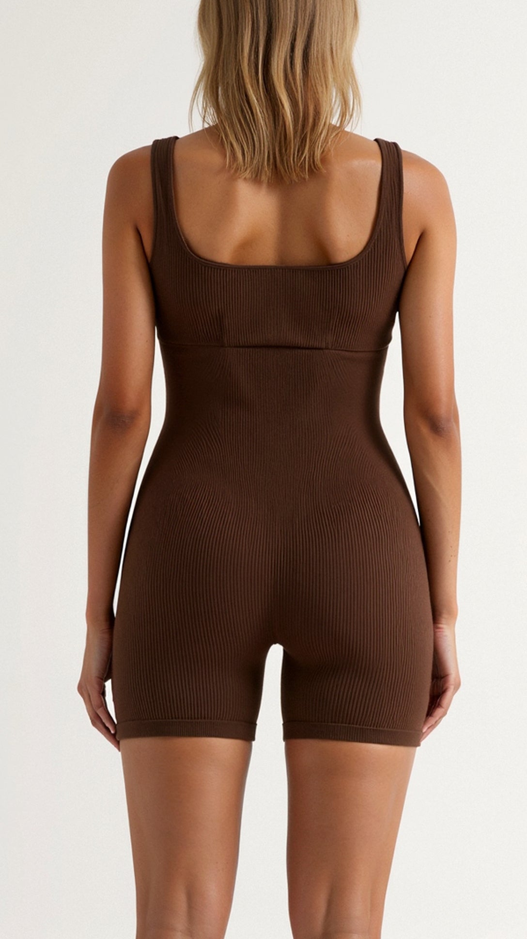 Sophia Ribbed Square Neck Bodysuit 1