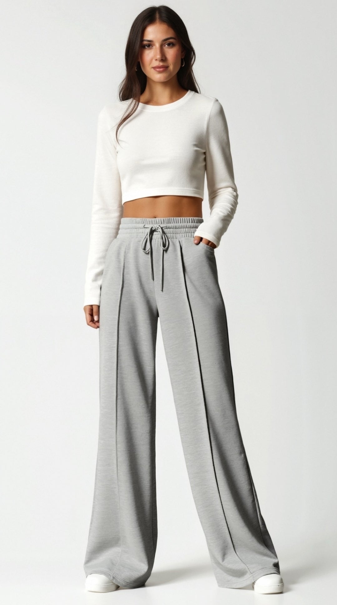 Virginia Relaxed Wide-Leg Sweatpants 0