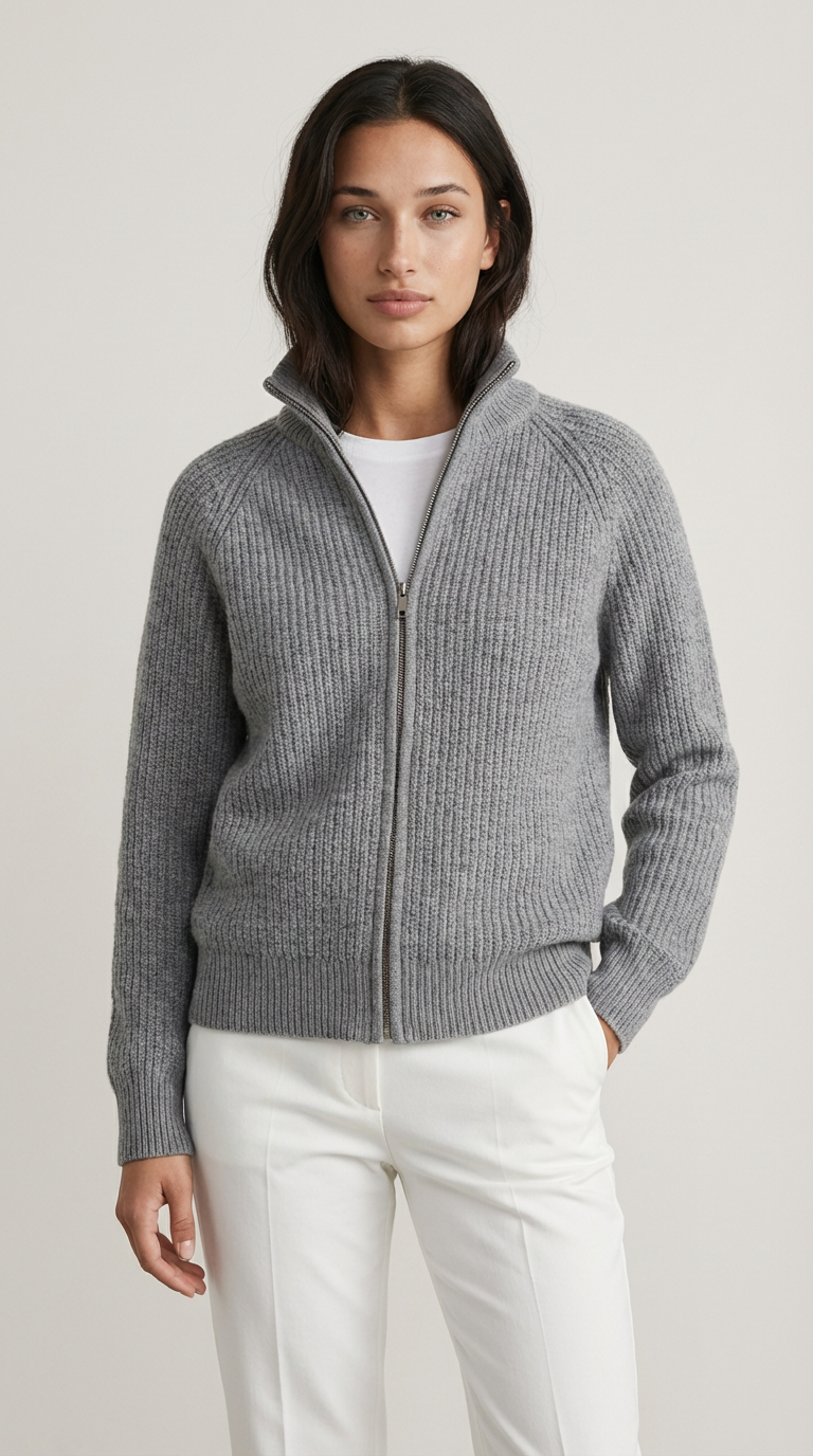 Emma Knitted Full-Zip Cardigan