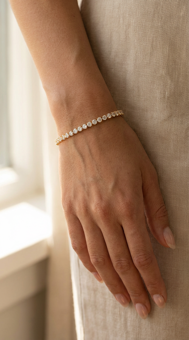 Aurora Crystal Tennis Bracelet