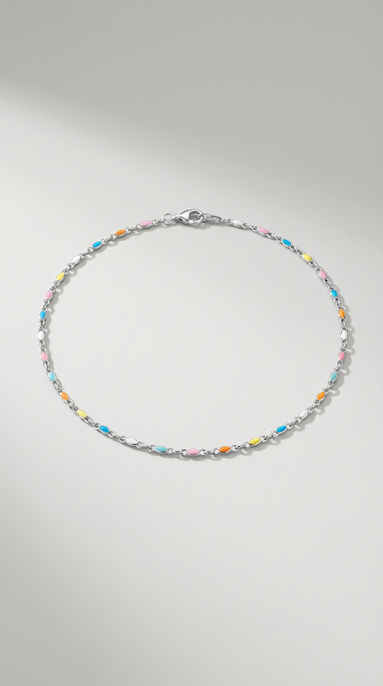 Solene Color Bead Choker Necklace