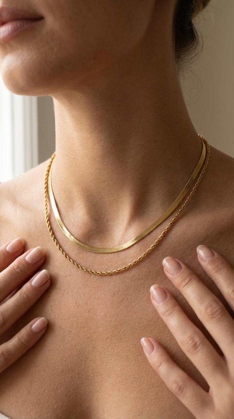 Ariana Layered Chain Necklace Set