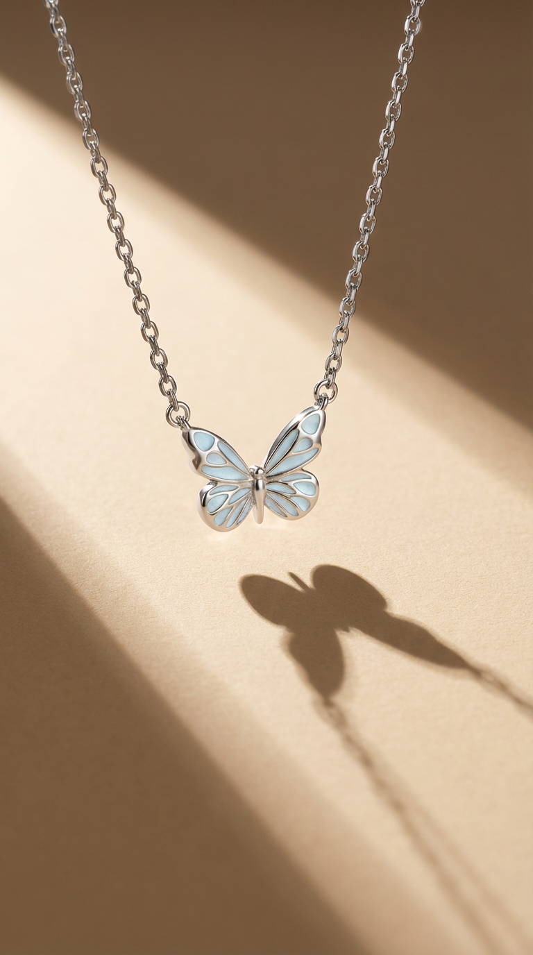 Marta Butterfly Pendant Necklace