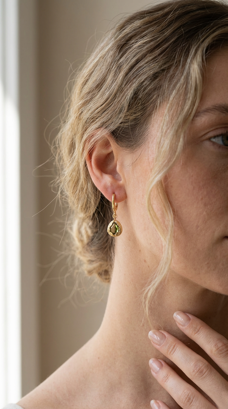 Arden Natural Stone Drop Earrings