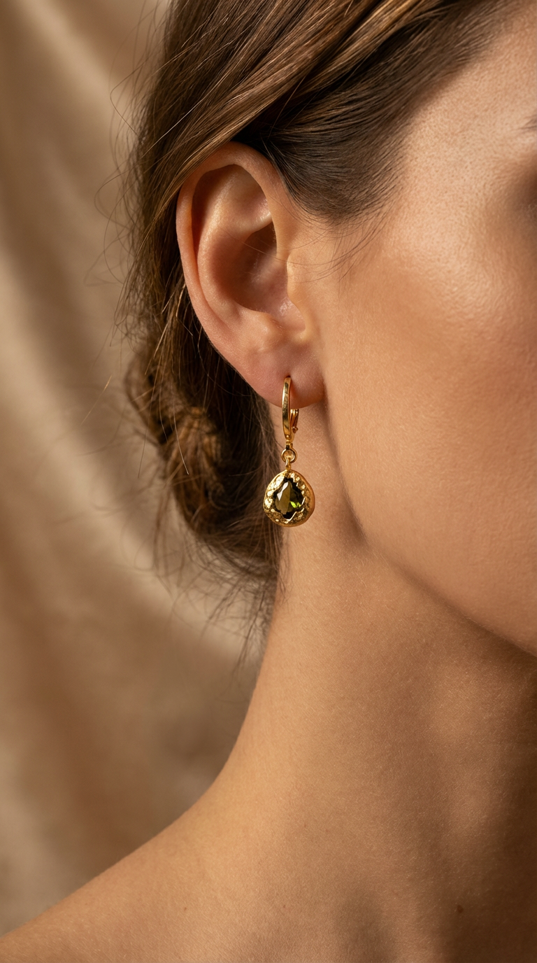 Arden Natural Stone Drop Earrings