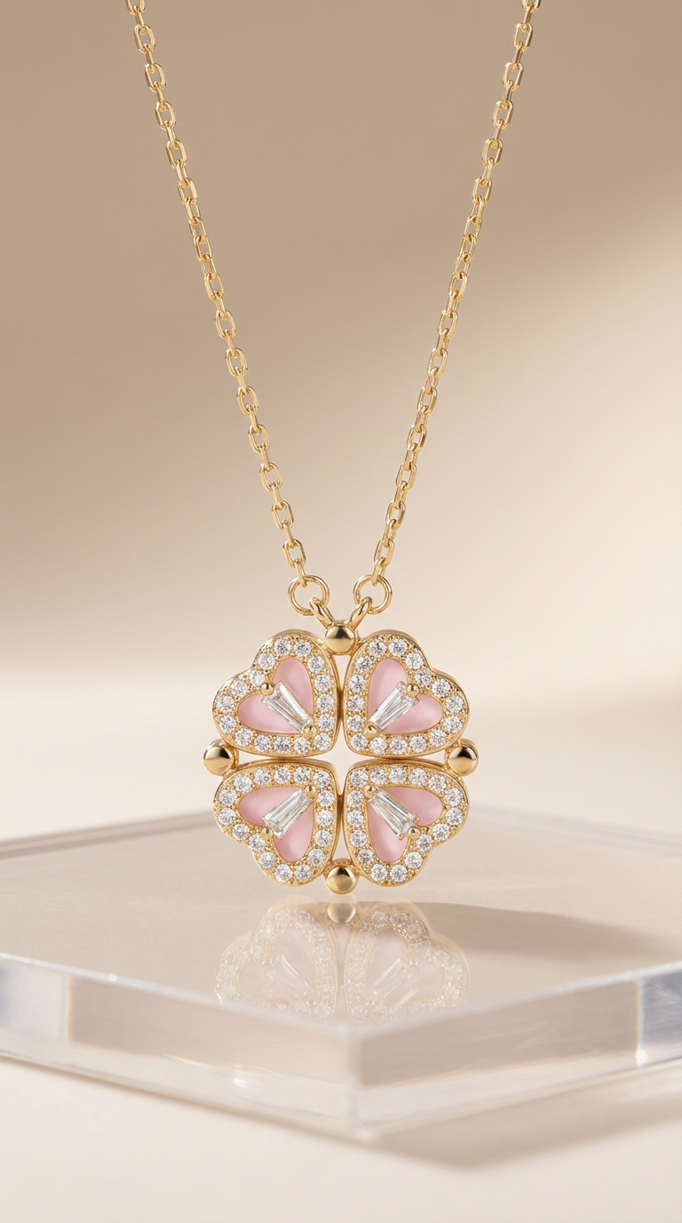 Amelia Clover Pendant Necklace