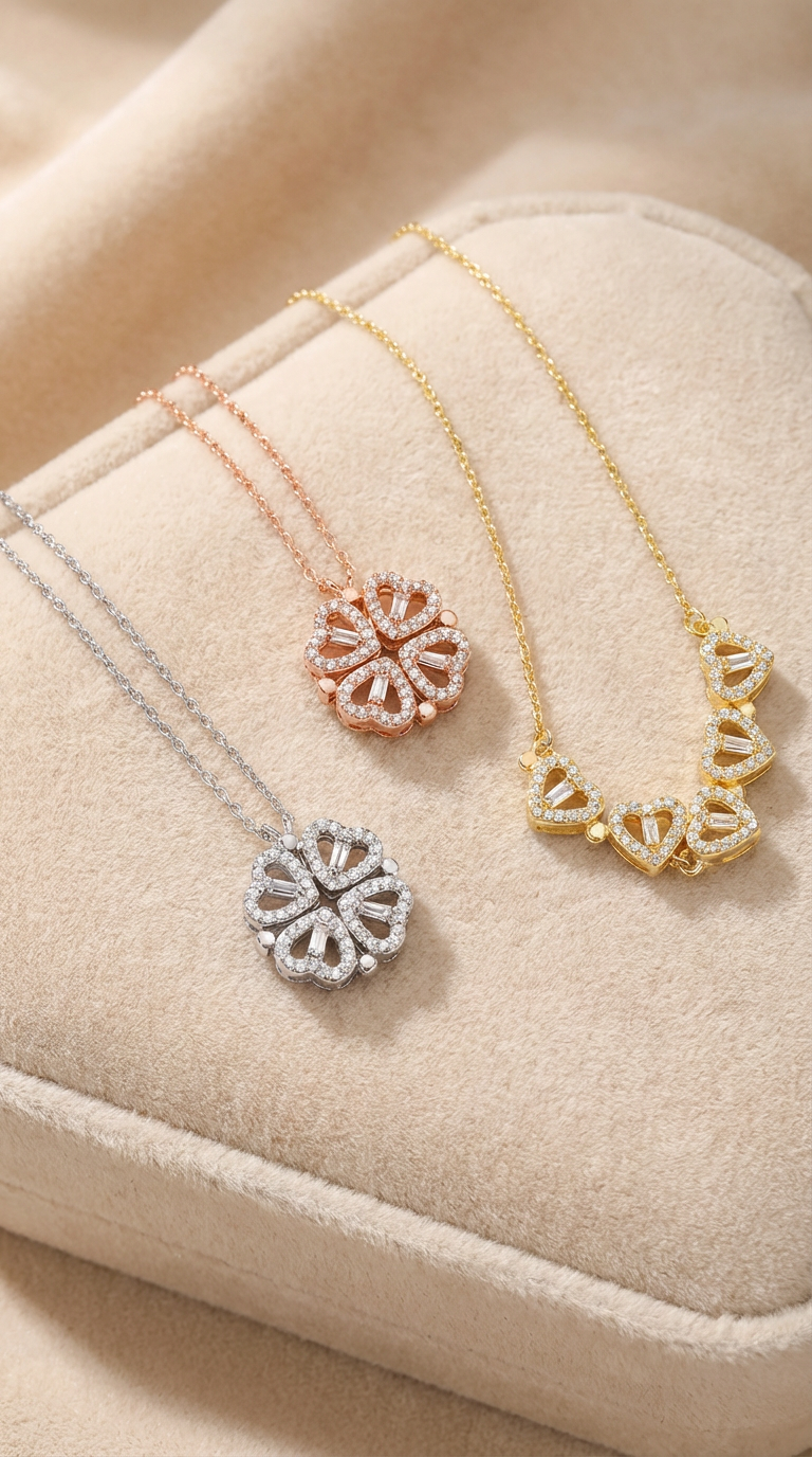 Amelia Clover Pendant Necklace