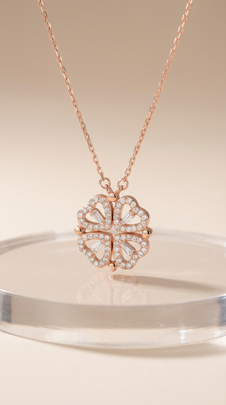 Amelia Clover Pendant Necklace