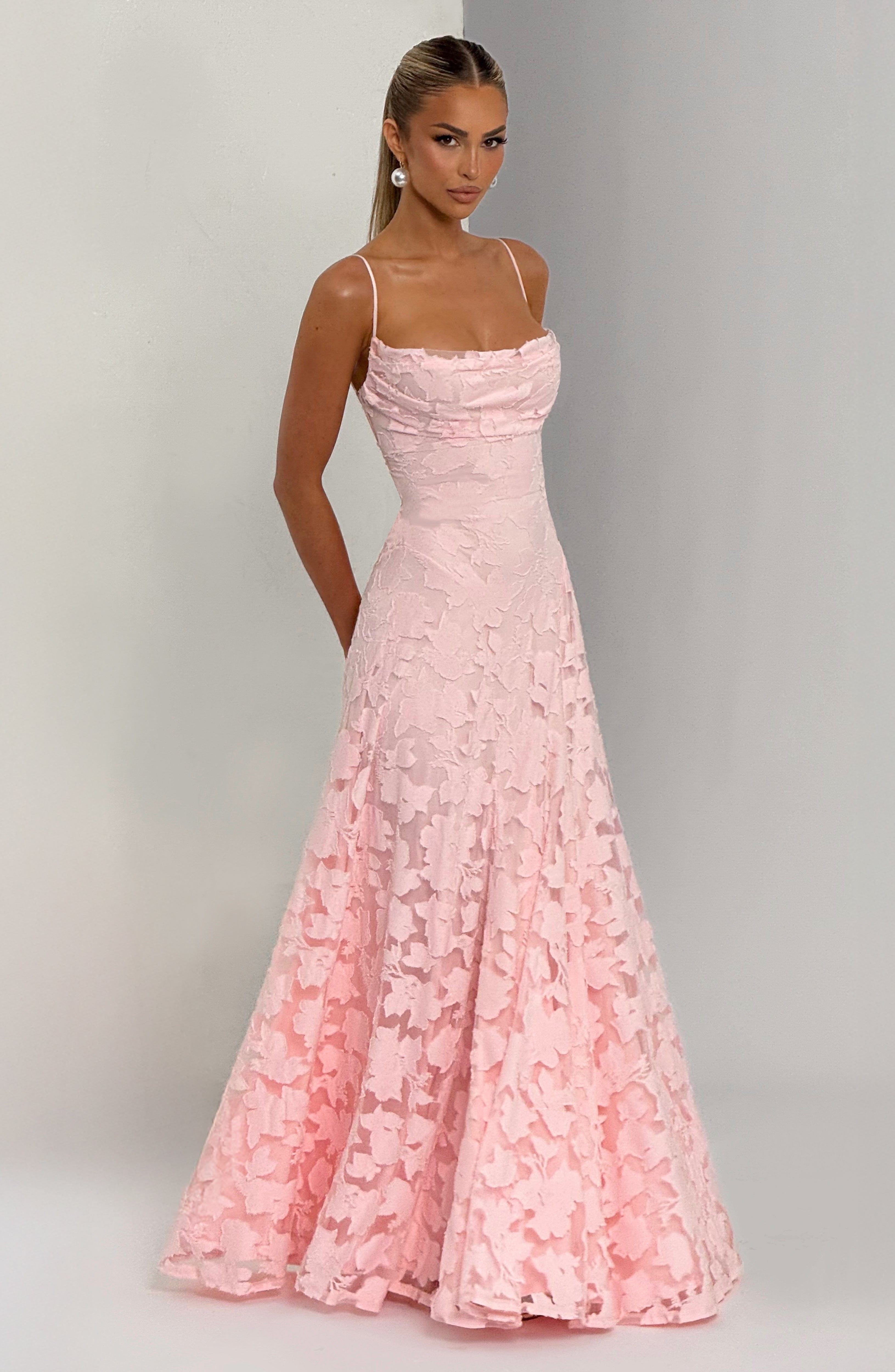 Isabella Floral Lace Maxi Dress
