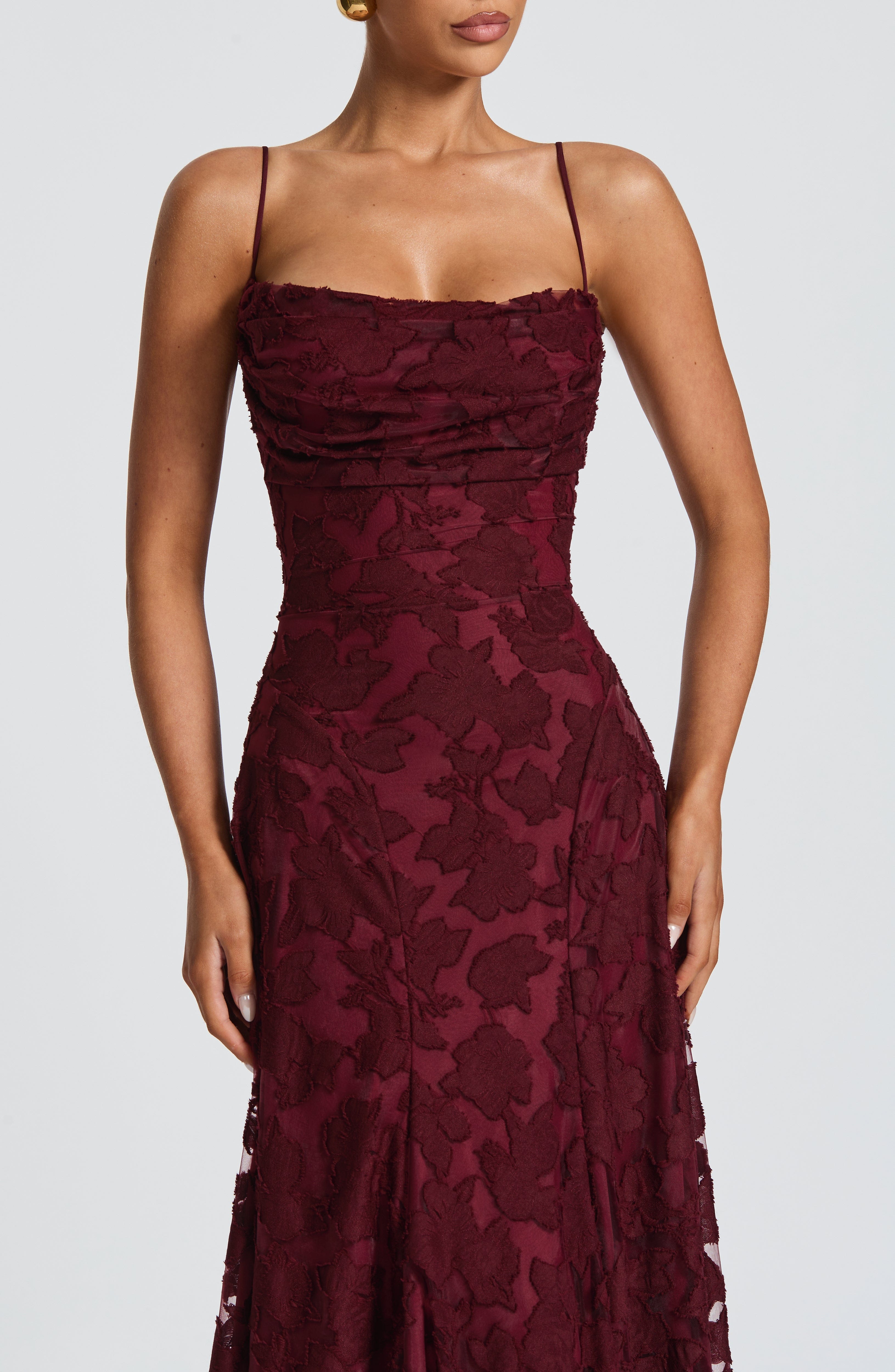 Isabella Floral Lace Maxi Dress