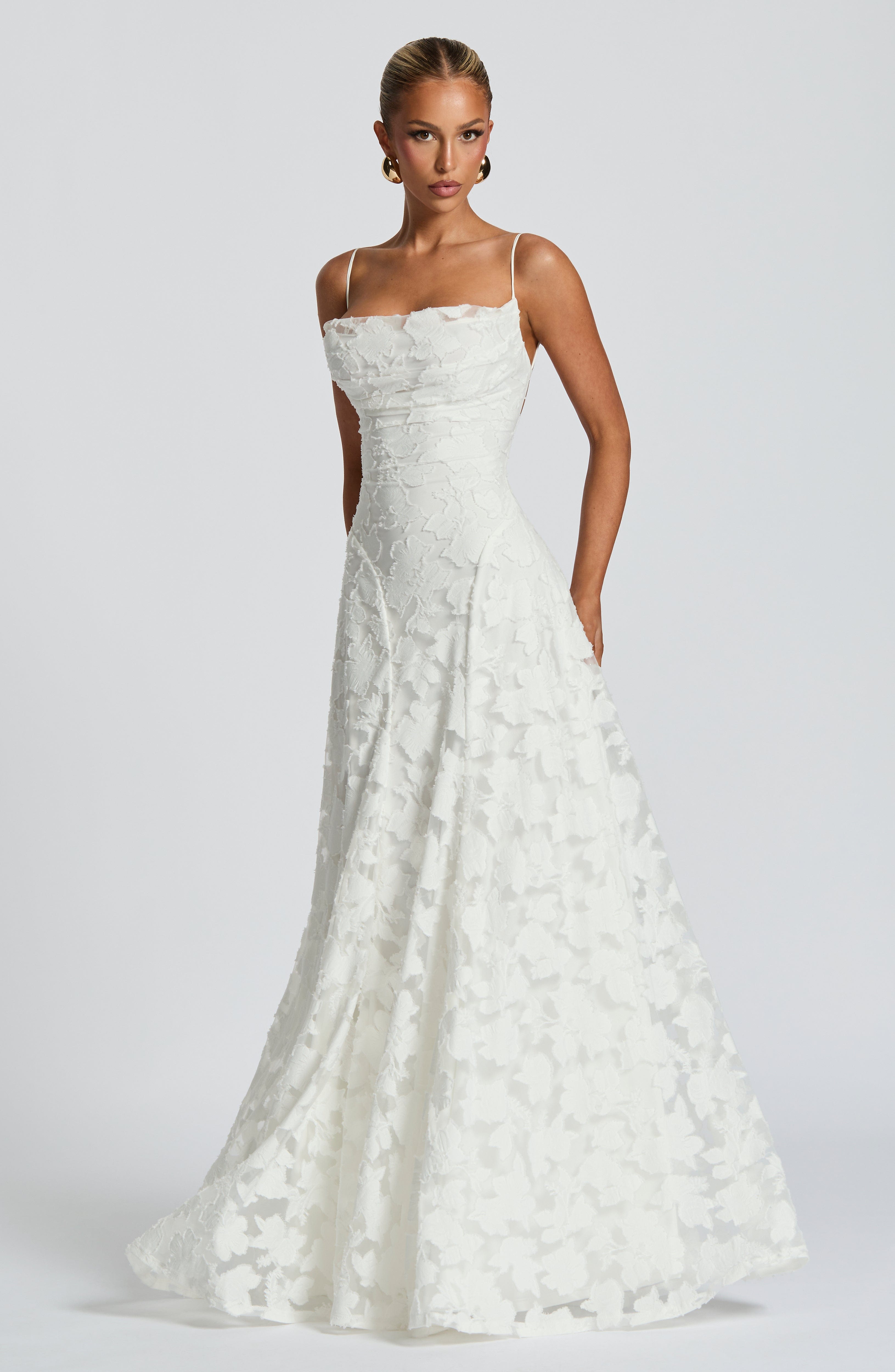 Isabella Floral Lace Maxi Dress