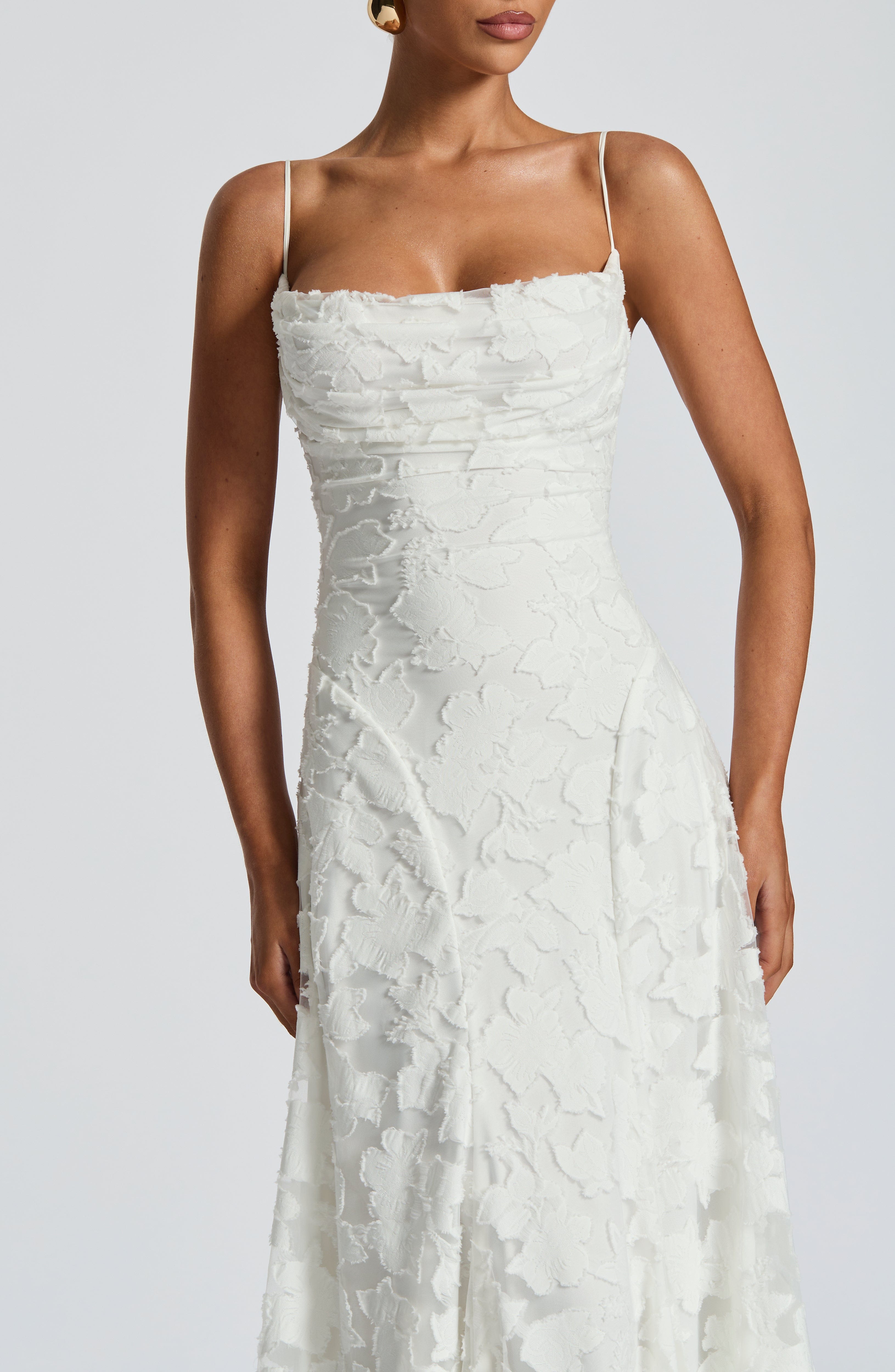 Isabella Floral Lace Maxi Dress