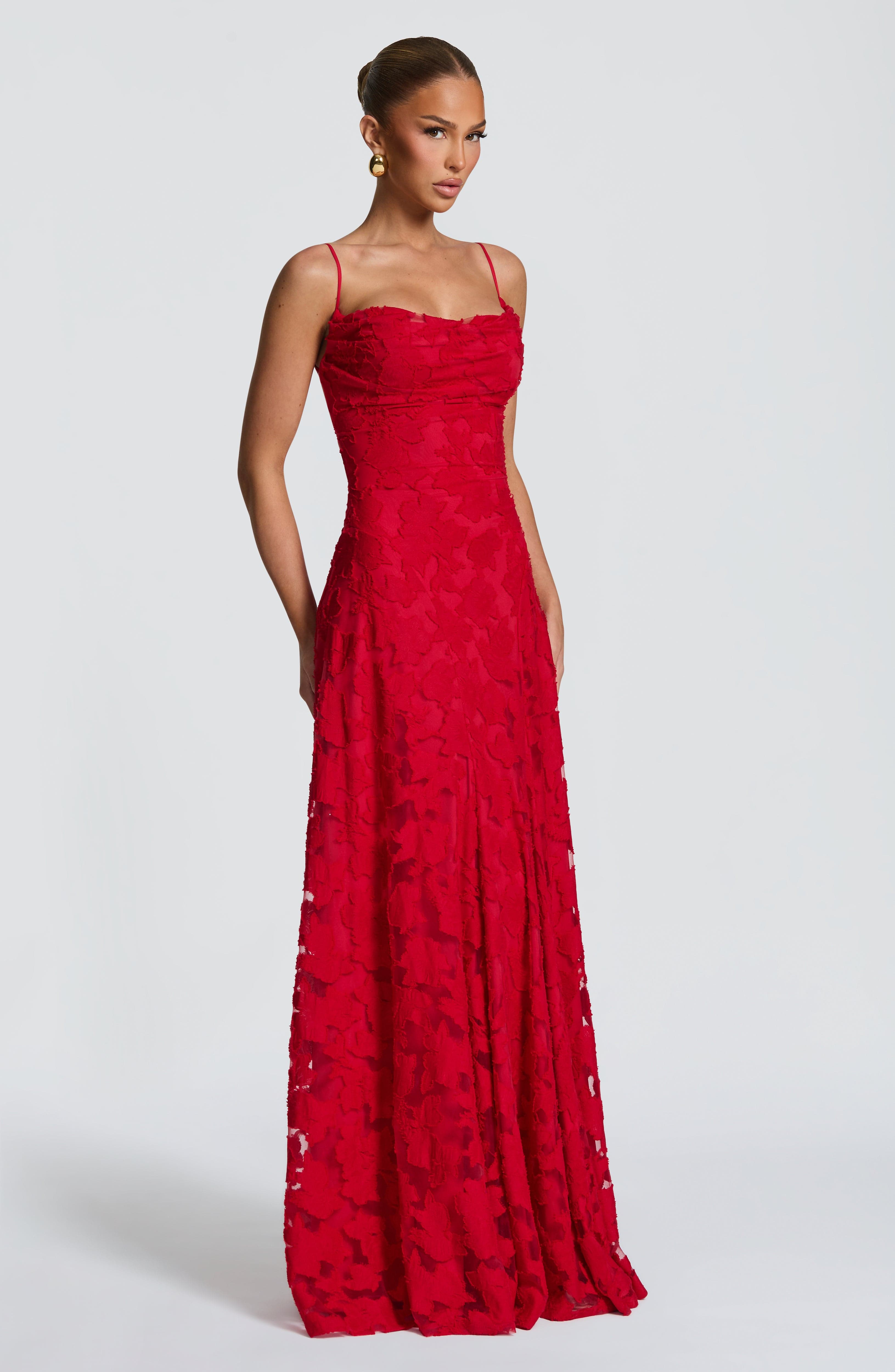 Isabella Floral Lace Maxi Dress