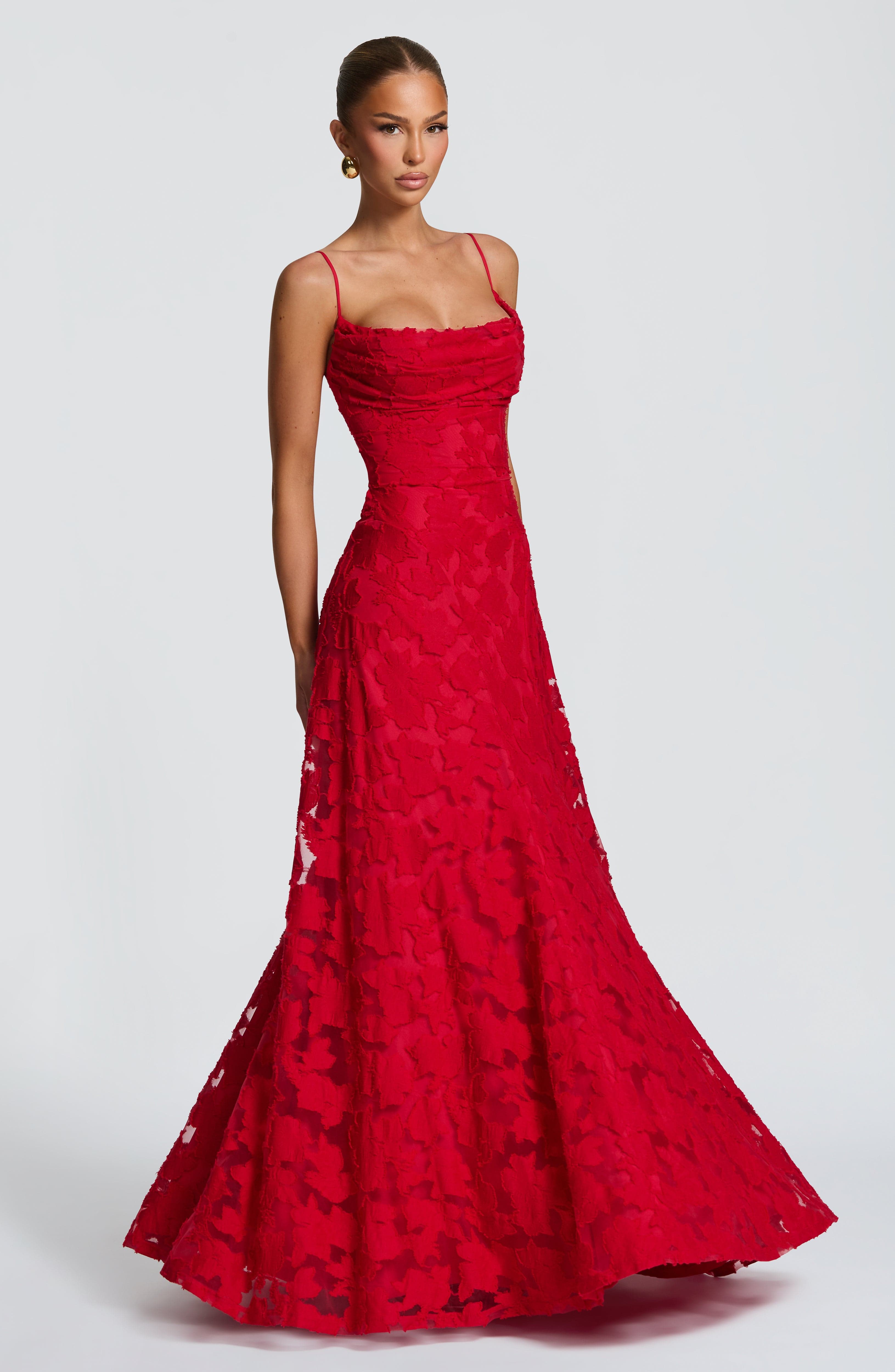 Isabella Floral Lace Maxi Dress