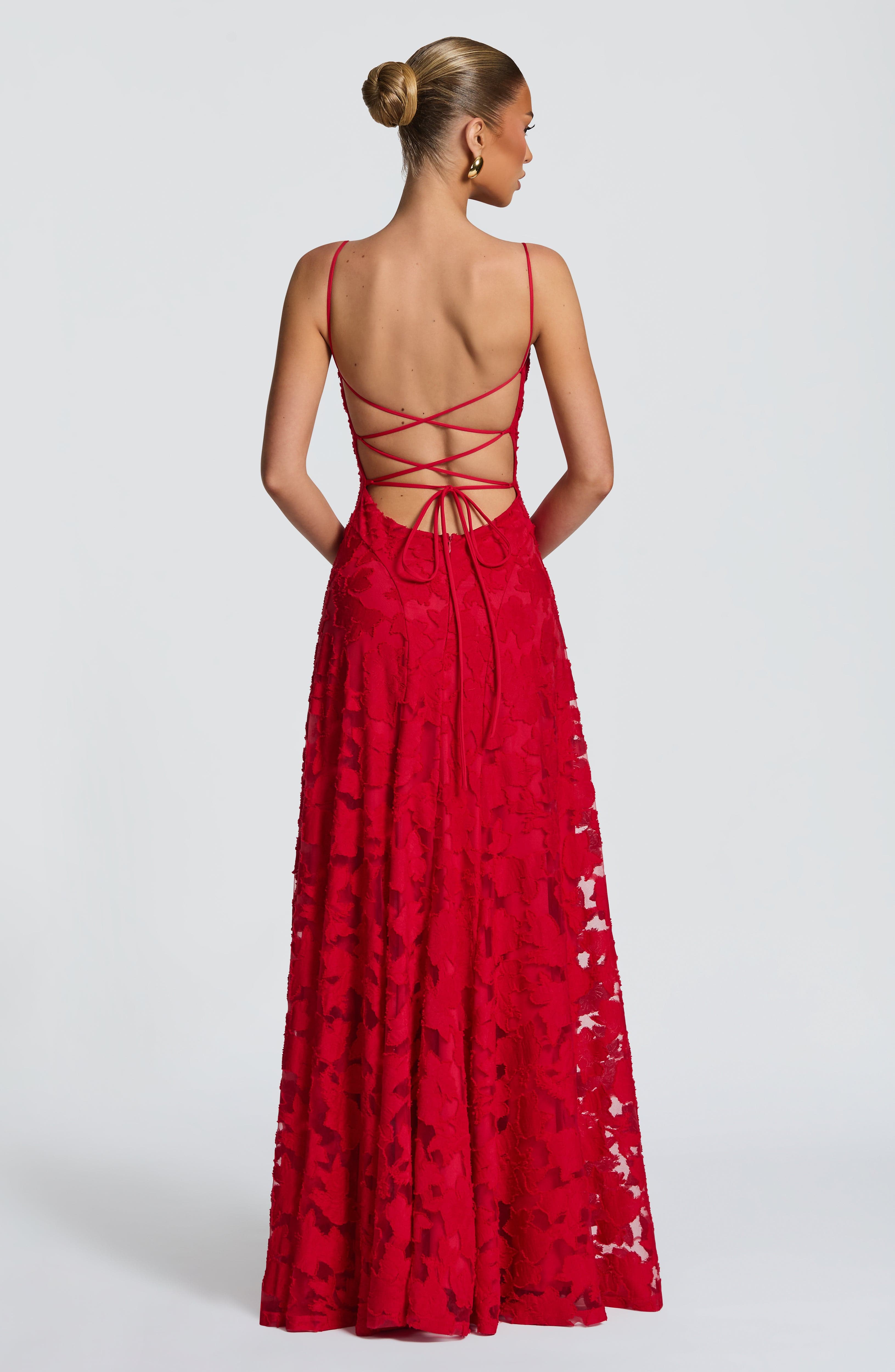 Isabella Floral Lace Maxi Dress