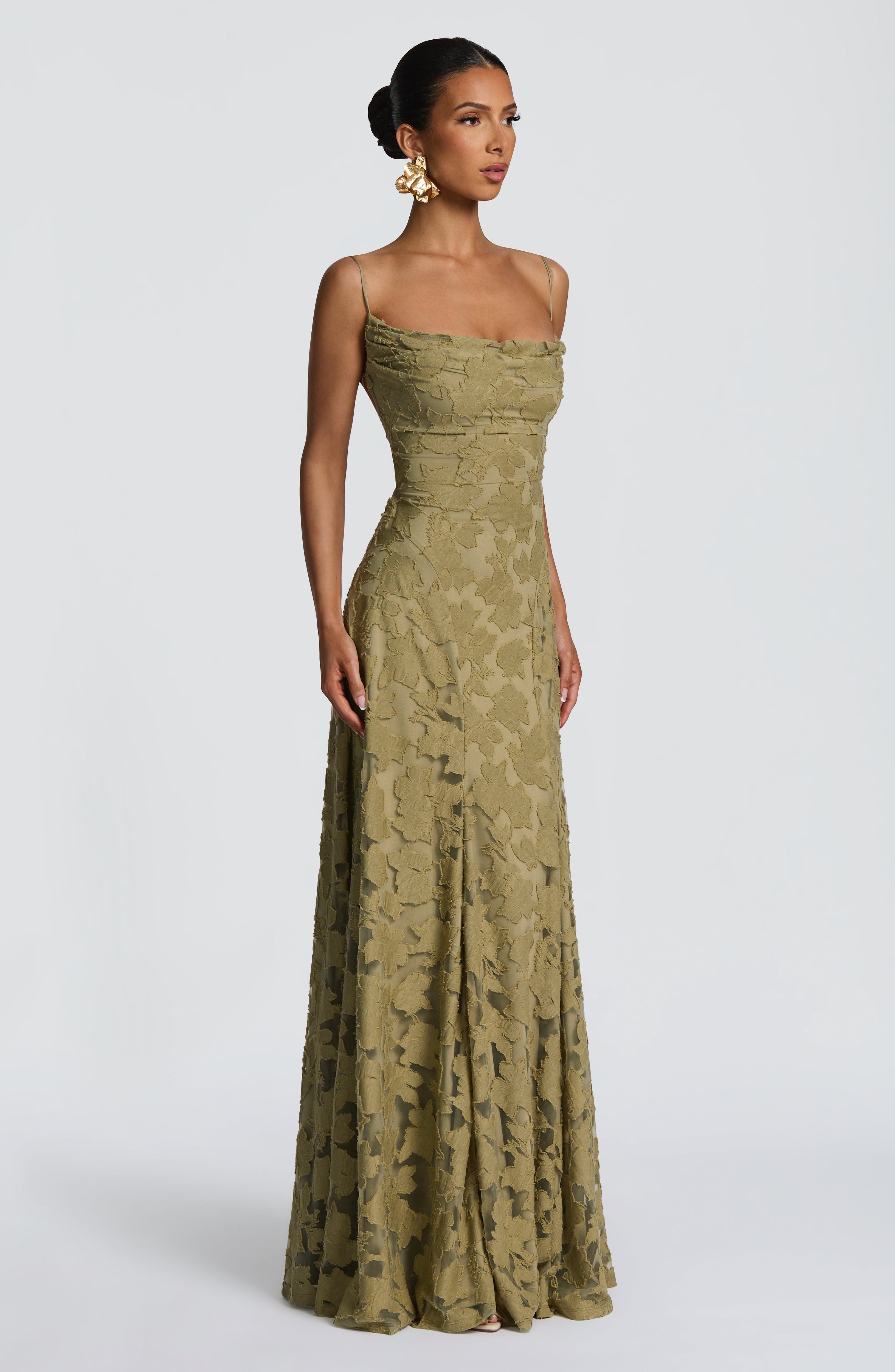 Isabella Floral Lace Maxi Dress