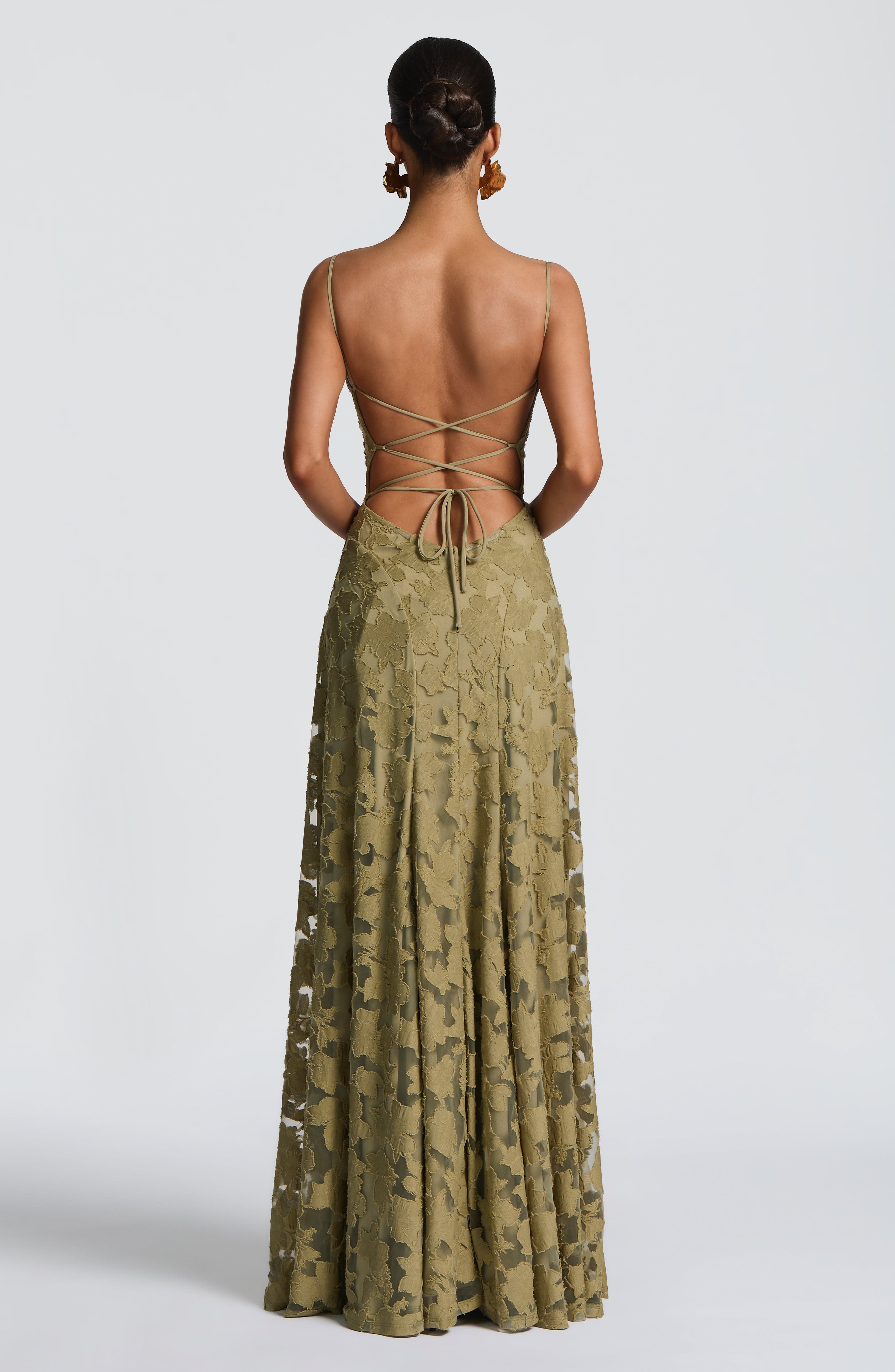 Isabella Floral Lace Maxi Dress