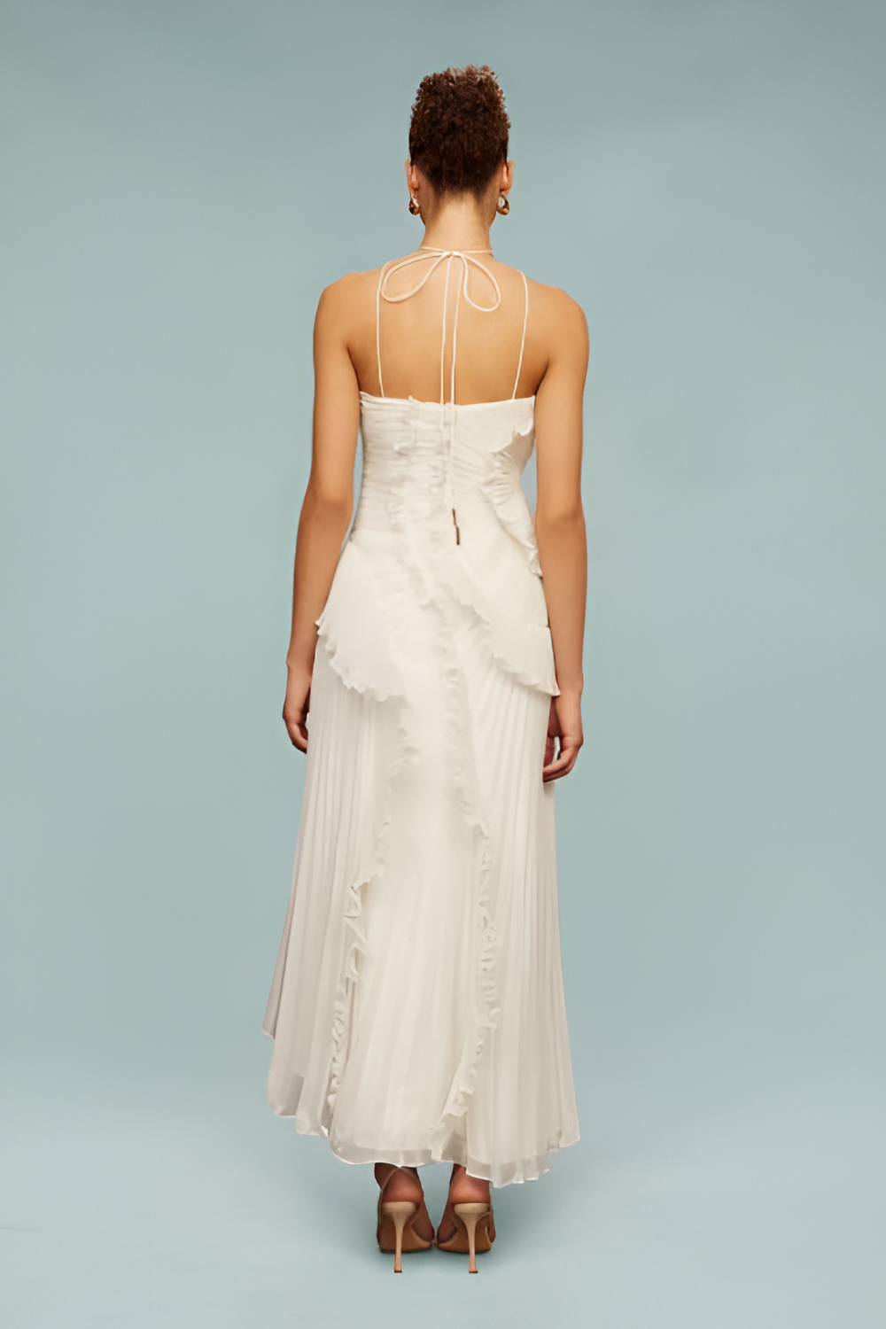 Gianna Halter Ruffle Dress