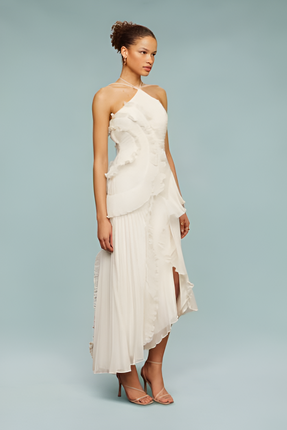 Gianna Halter Ruffle Dress